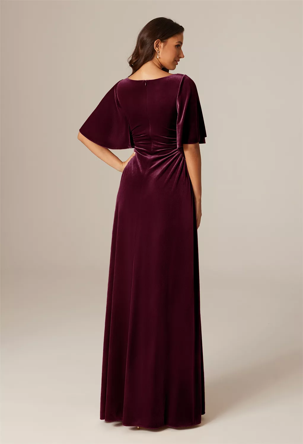 Burgundy, Velvet Bridesmaid Dresses