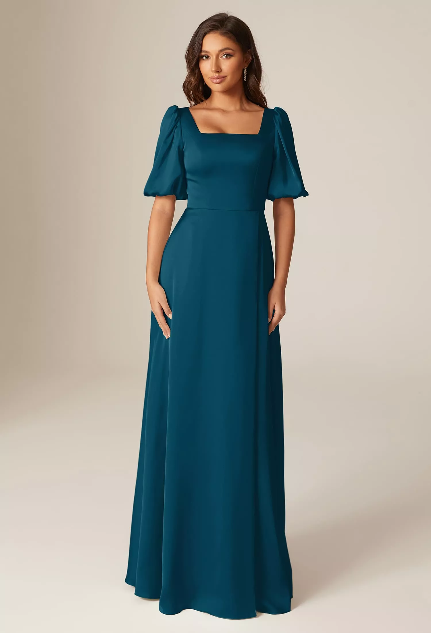 dark teal bridesmaid dresses with sleeves Joyfolie Women's Bette Maxi Boho Dress in Deep Teal | Bridesmaid | High-Low main image 1