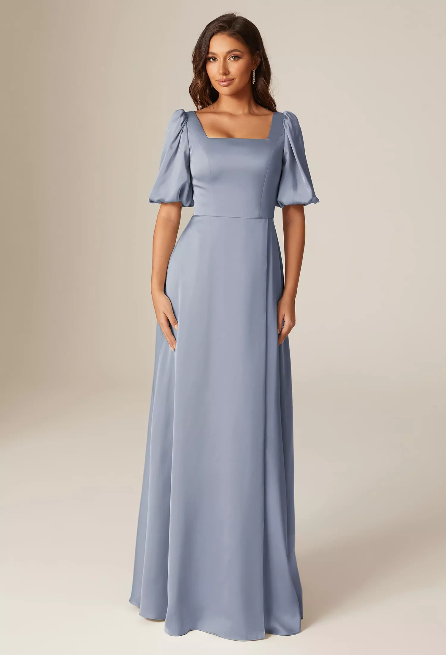 baby blue bridesmaid dresses BABARONI Chiffon White Sweetheart Floor-length Spaghetti Straps with Slit Pleated A-line, White / US0 The dainty bow straps offer a touch of whimsy and can be adjusted for a custom fit Dusty Blue Chiffon Shoulder Tie