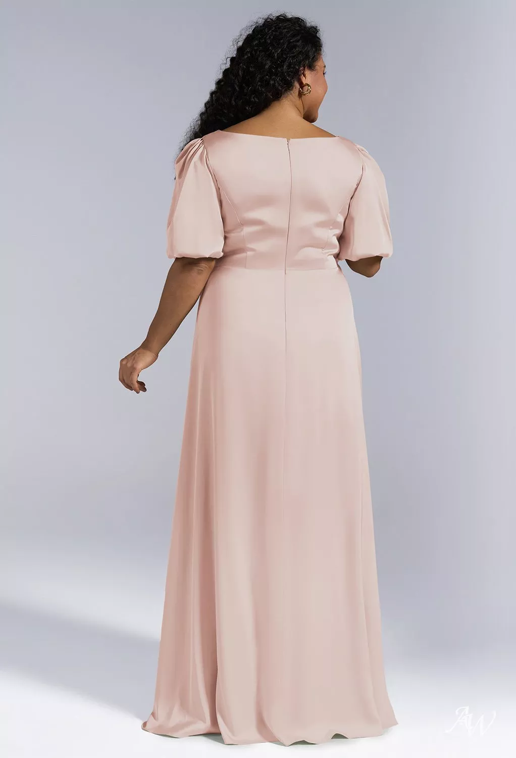 white christmas dresses Champagne Bridesmaid Dresses Long Sleeves Lace Appliques – Lisposa main image 1