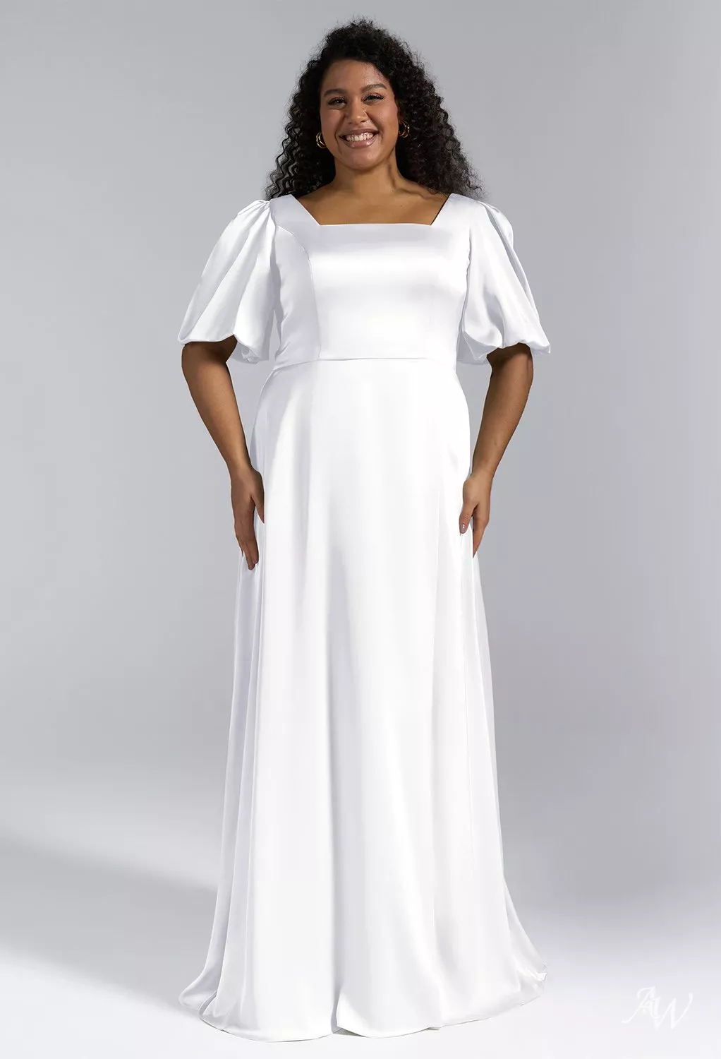 green emerald velvet dress Plus Size White Off Shoulder Gown by Cinderella Divine CD944WC – ABC Fashion main image 1