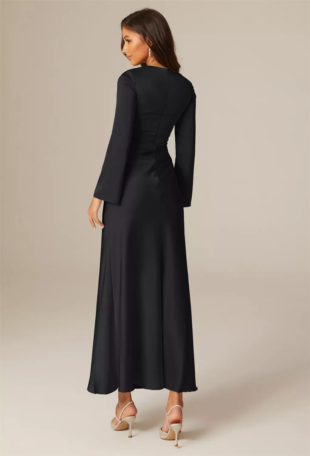 long sleeve black lace dress US 4 / Homecoming Color:Light Sky Blue Macy's Cocktail Dresses For Meet the Verona gown