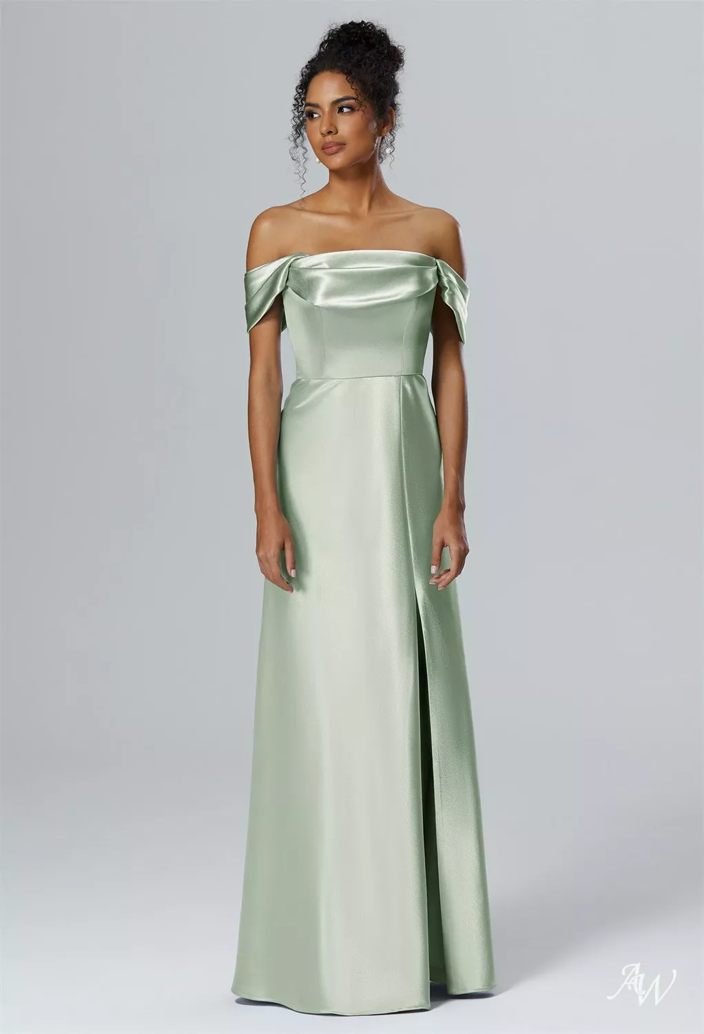 green and silver bridesmaid dresses AW Laurinda Convertibile Dress, Champagne Crystal Satin Satin Charmeuse Stretch Satin Floor Length Colour:RED The back design includes blush sydney velvet maxi dress