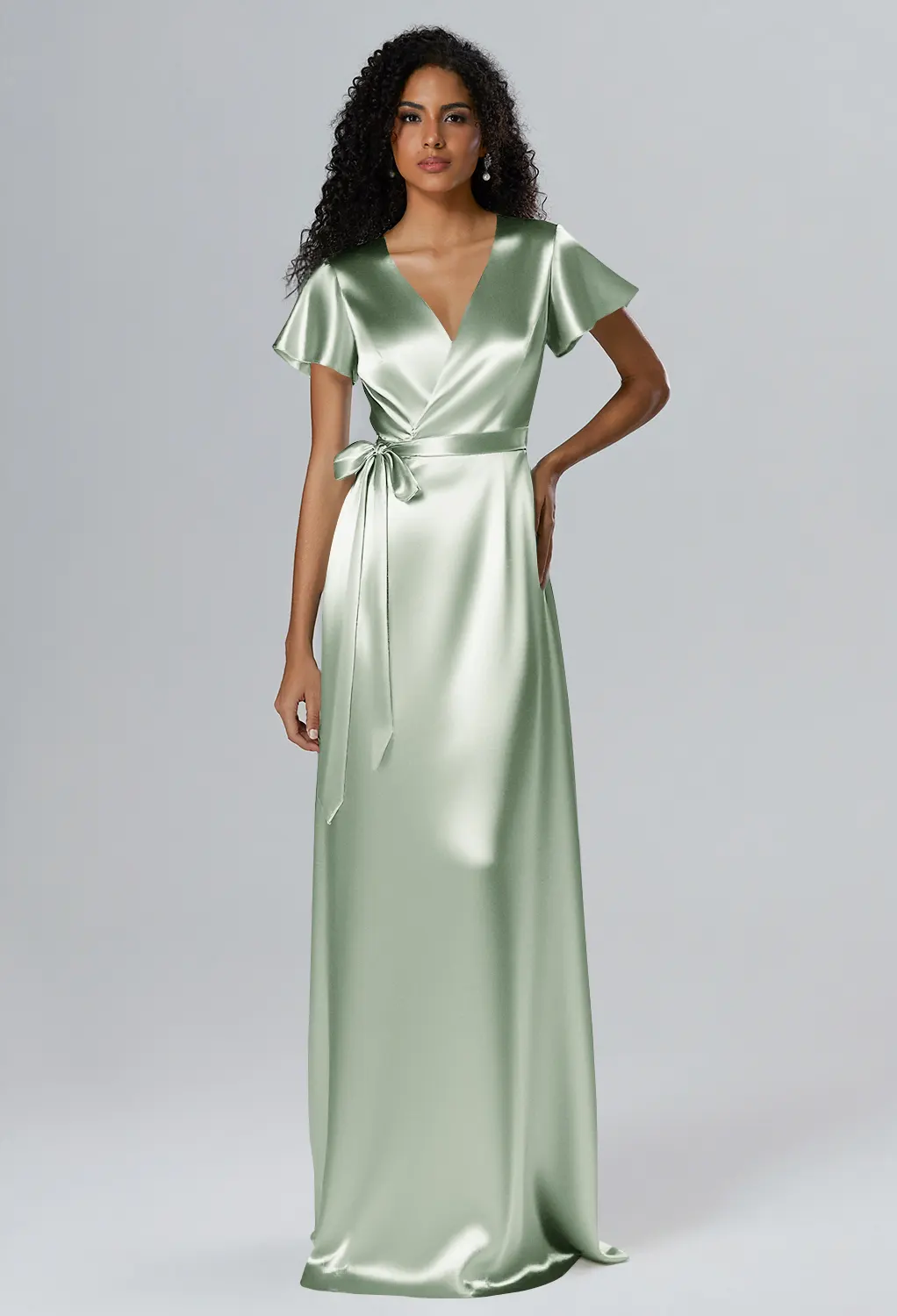 blue dress for baby girl Amsale Bridesmaid Dress GB221S Pauline main image 0