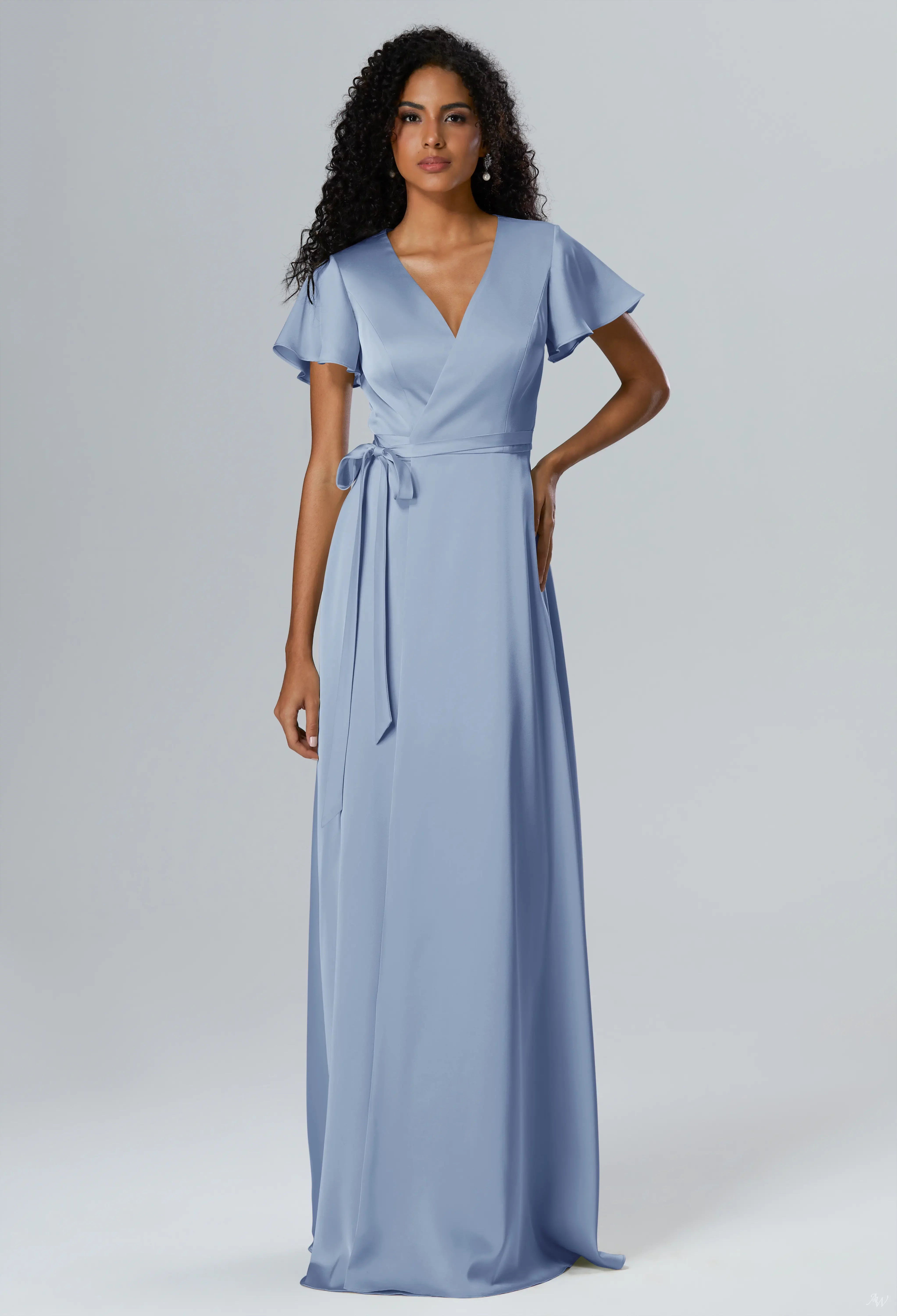 blue wrap bridesmaid dress AW.Bridal A-line V-Neck Floor Length Short Sleeves Satin Long Dresses Carolina Size 4 Size:u-20w shoulder off SORORITY Buffalo Plaid Shirt |