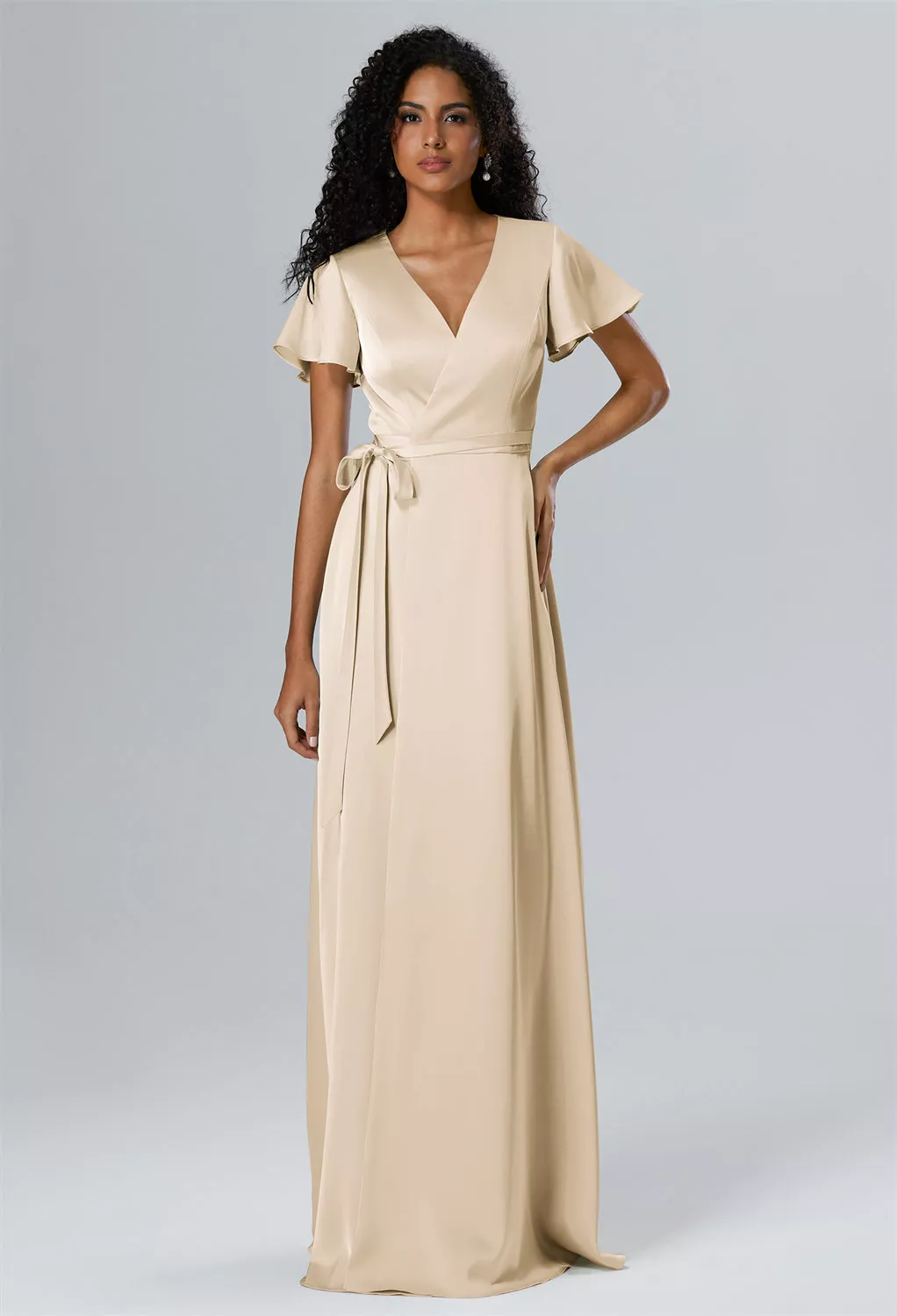 Champagne, Nude Bridesmaid Dresses | AW.Bridal
