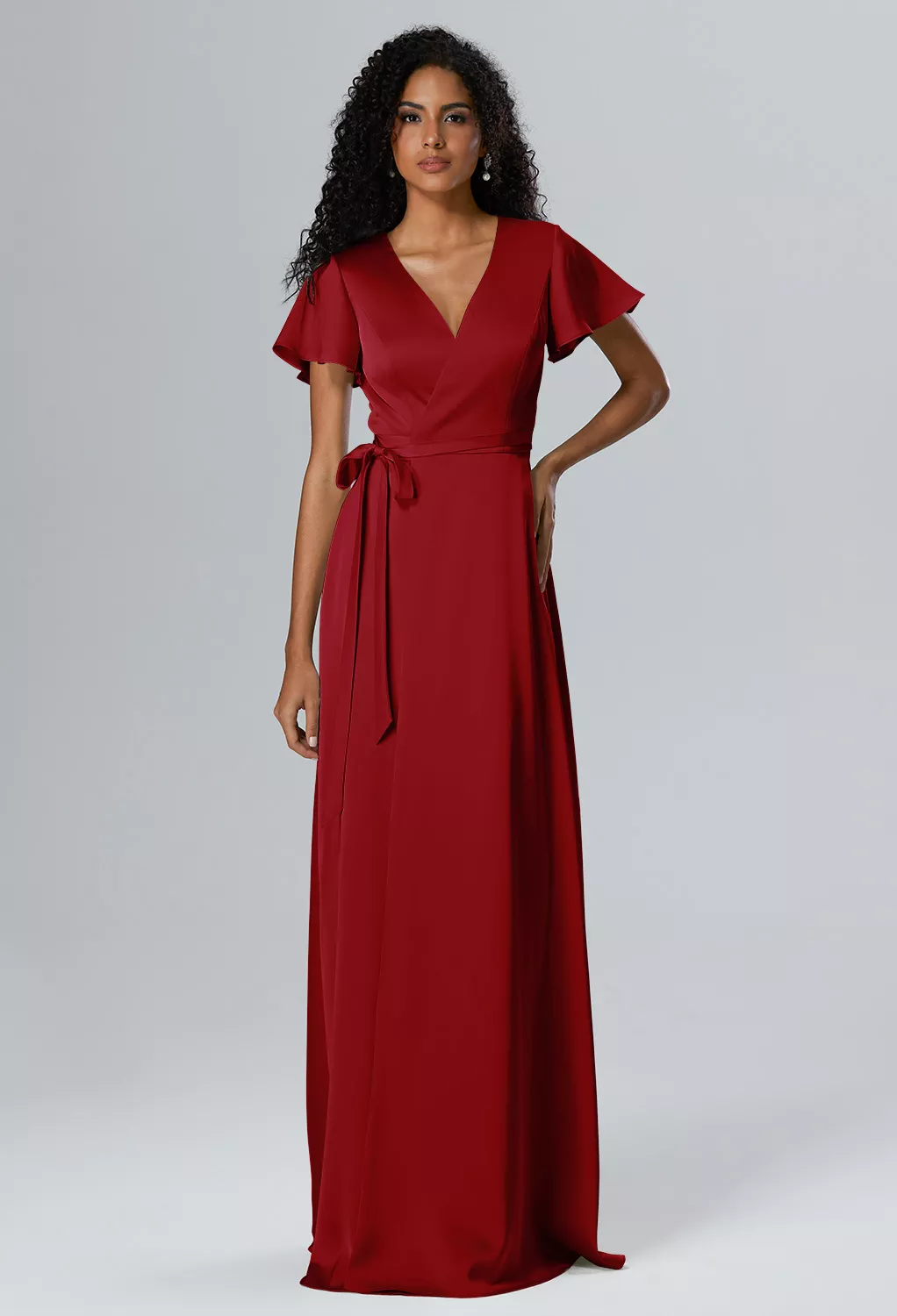 claret color bridesmaid dresses Dress Deep Claret, Self Tie Puff-Sleeve Strapless Sweetheart Long Dec1Inventory The AW Benedict Dress General Size:UK 12 - EU 40 - US 8