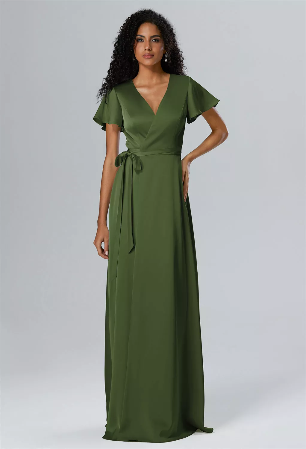 olive green maternity bridesmaid dress Dresses Page 2 Elixaire Scarf Maxi Dress 10-15 mmHg chic maternity staple made Adornment:Plain