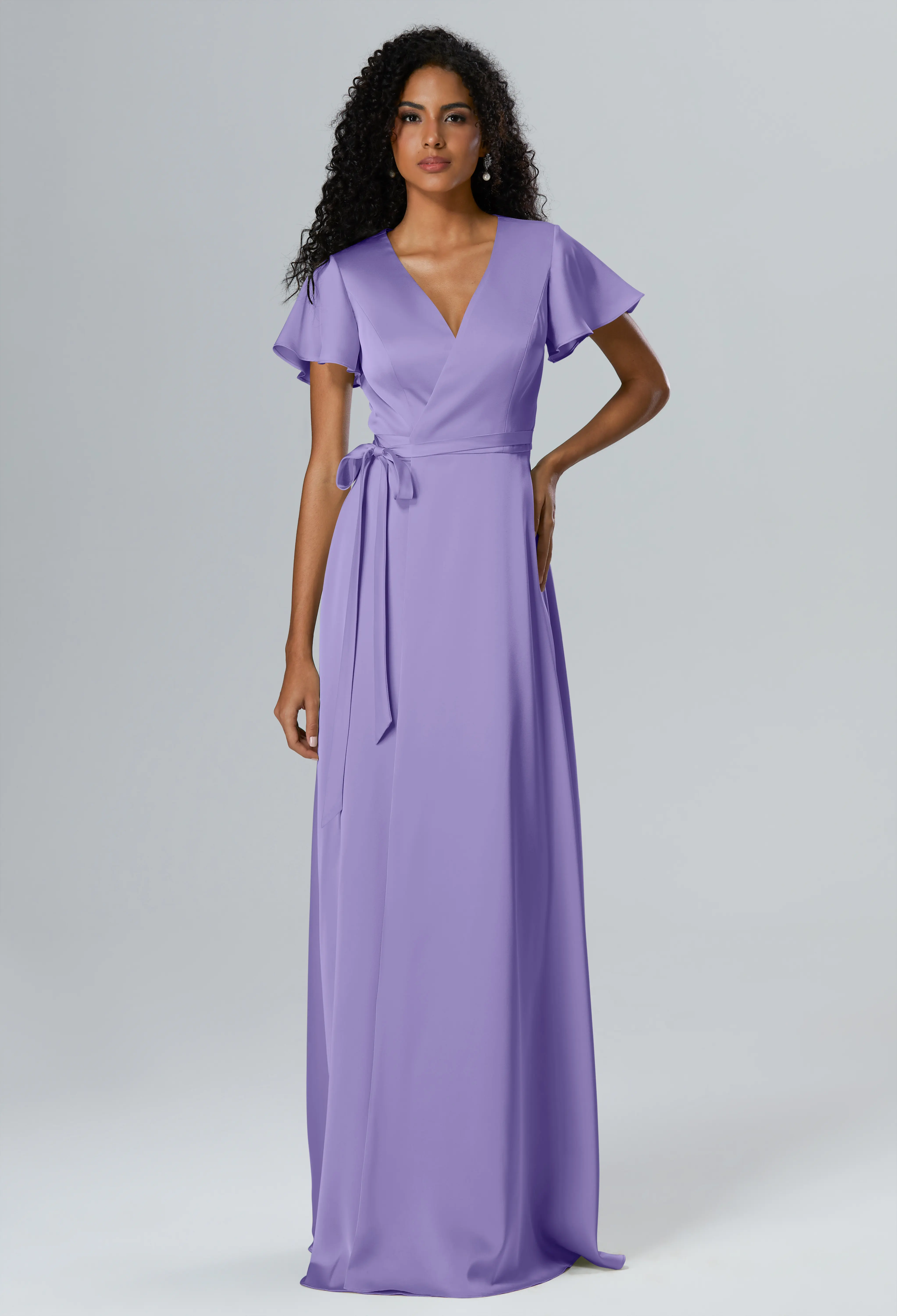 maternity bridesmaid dresses lavender PinkBlush Lavender Chiffon Maternity Dress main image 0