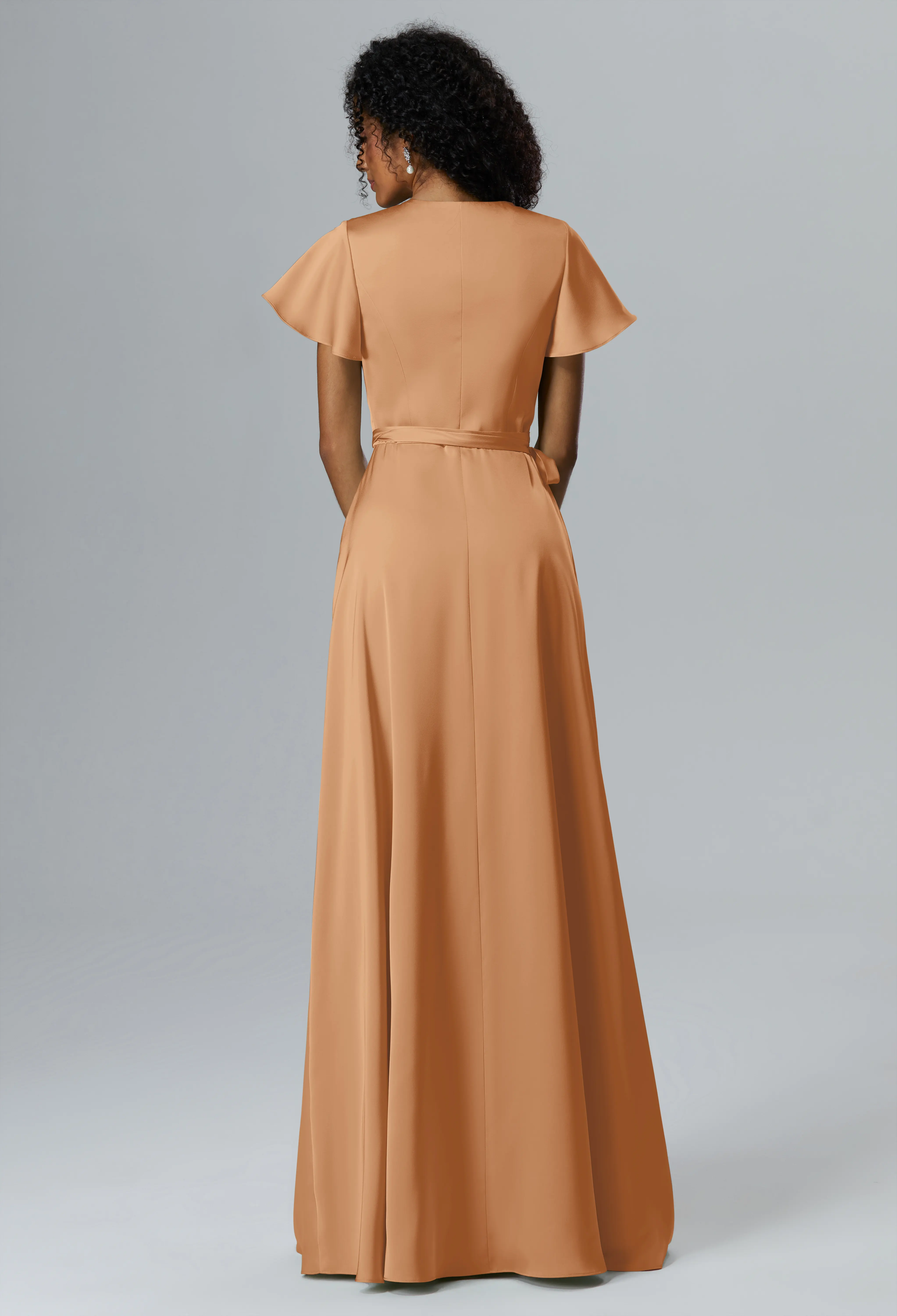 Pale Peach Maternity Bridesmaid Dresses | AW.Bridal