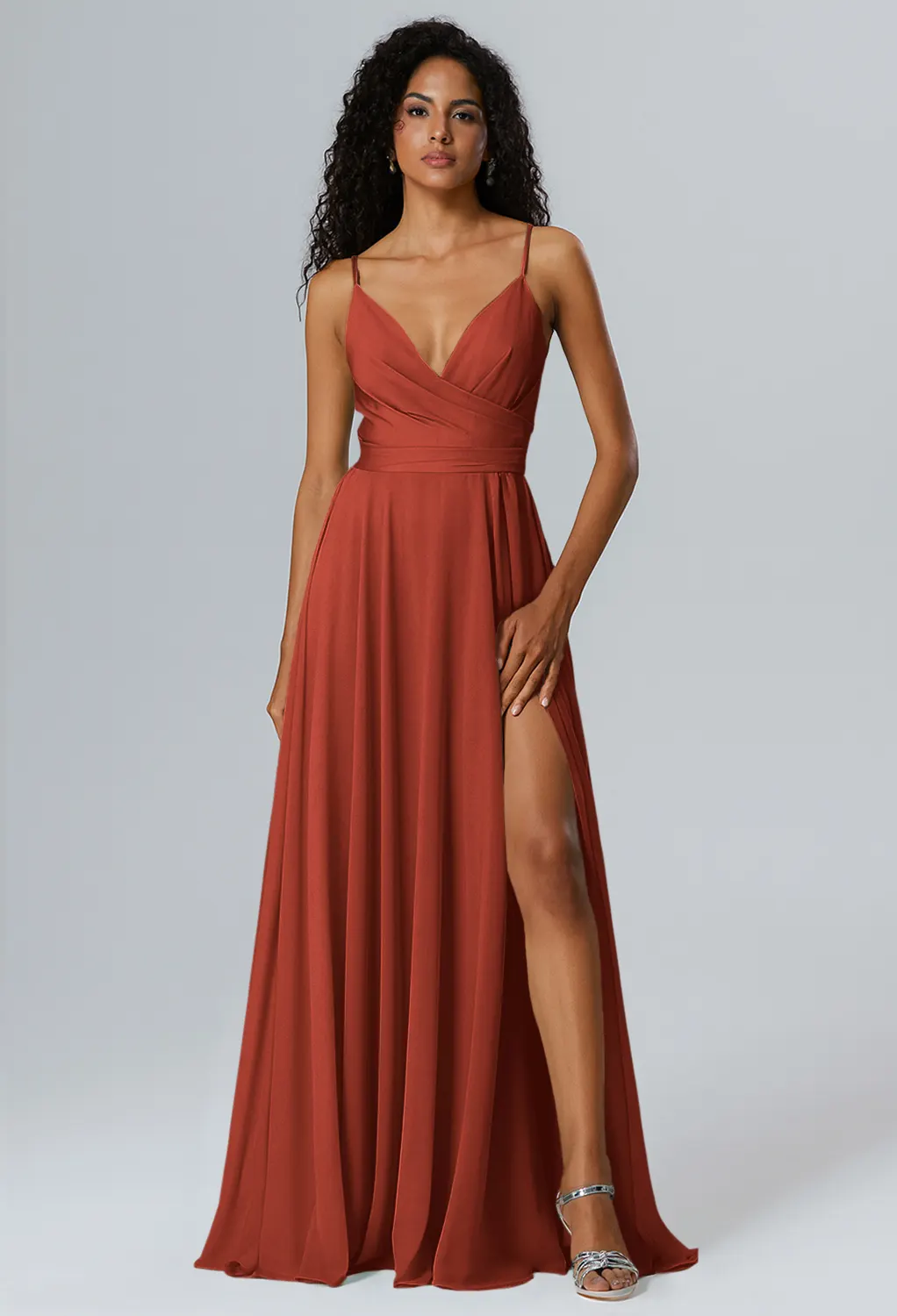 rust fall dresses Take The Long Way Home Rust Orange Cap Sleeve Maxi Dress main image 1