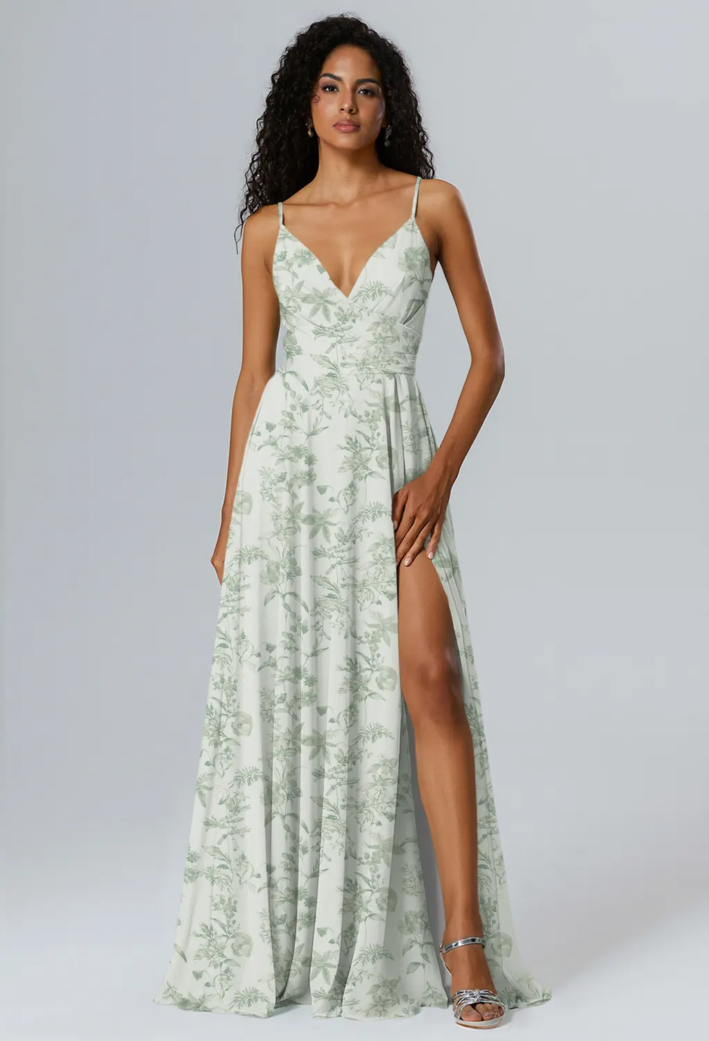 Verdant Wilds, Green Floral Floral Bridesmaid Dresses | AW.Bridal