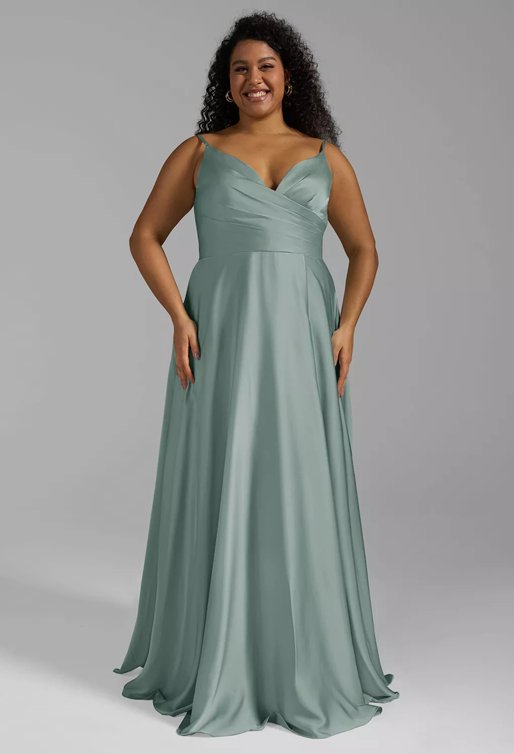 ocean green bridesmaid dresses Deep Sea Emerald green