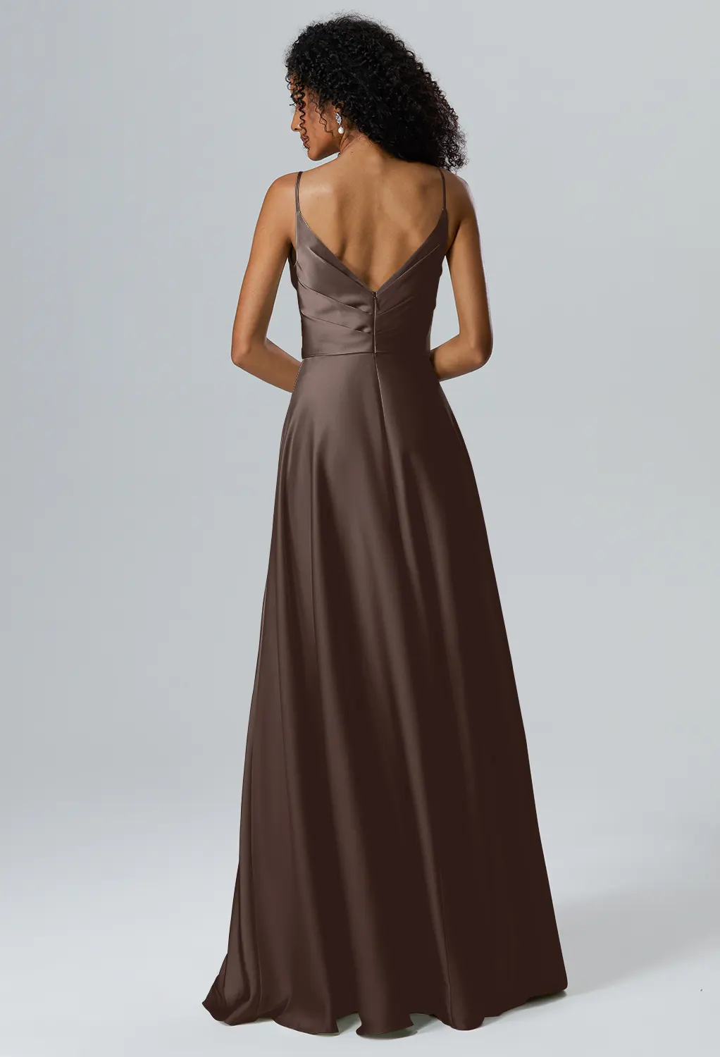 brown bridesmaid dresses for sale Chocolate Brown Bridesmaid Dresses One Shoulder Sheath/Column Ruched Chiffon Bridesmaid Dresses with Slit