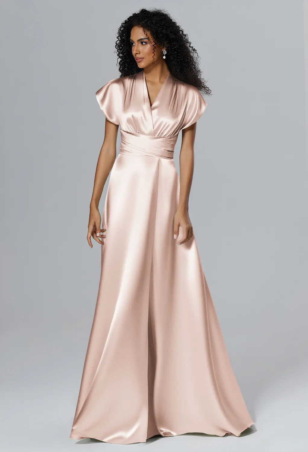 silk rehearsal dinner dress Jocelyn Backless White Bridal Shower & with Ribbon Tie 12 / White with Blush Pink Ribbon Camel Occasion Dress red carpet Black Flower Taffeta Drop COLOR:Blush Print