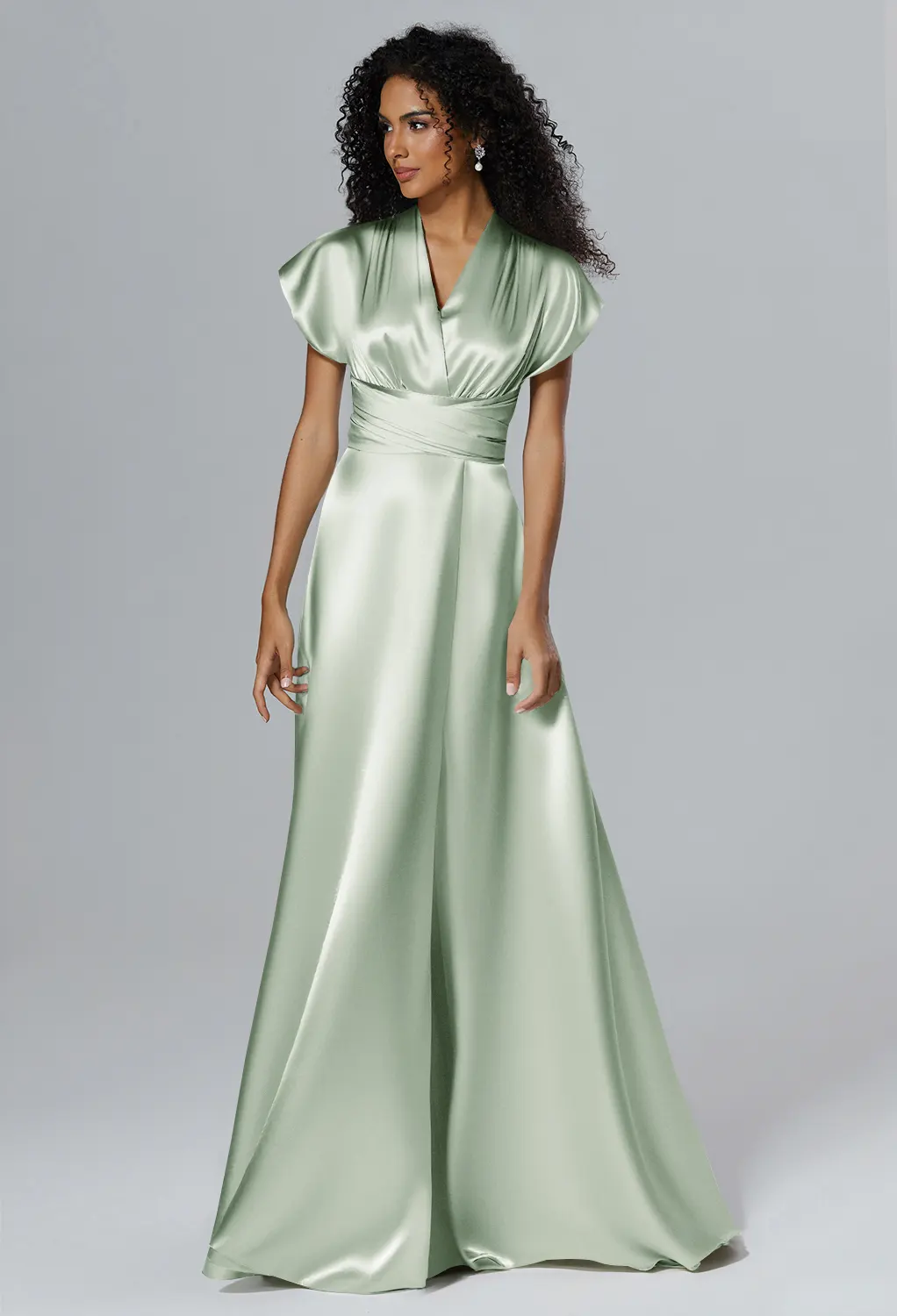 Crystal Satin Bridesmaid Dresses | AW.Bridal