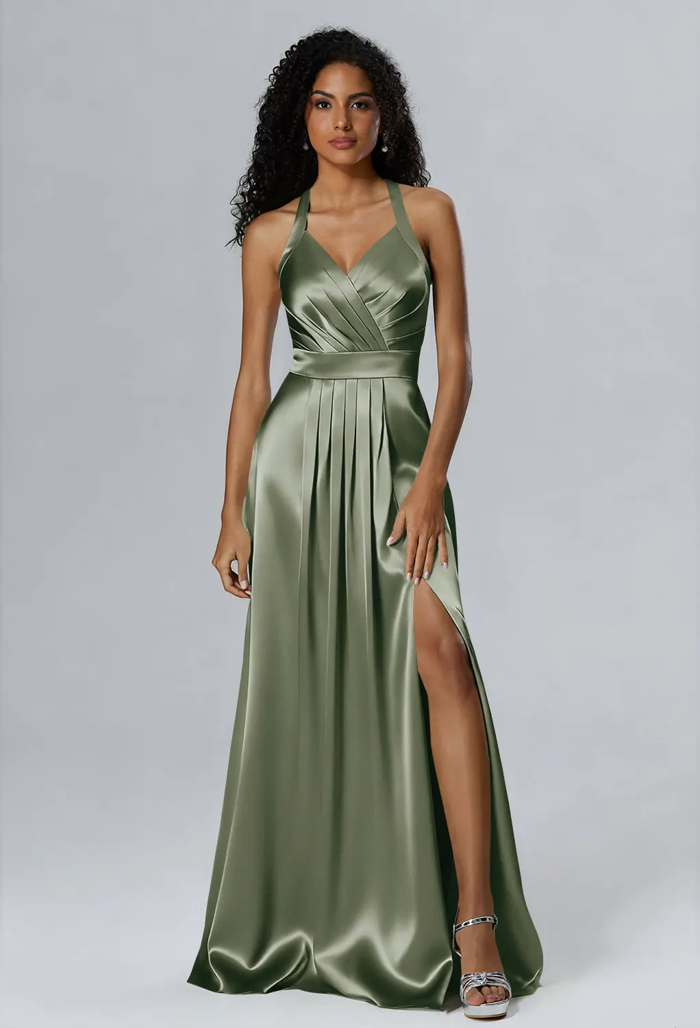 Crystal Satin Bridesmaid Dresses | AW.Bridal