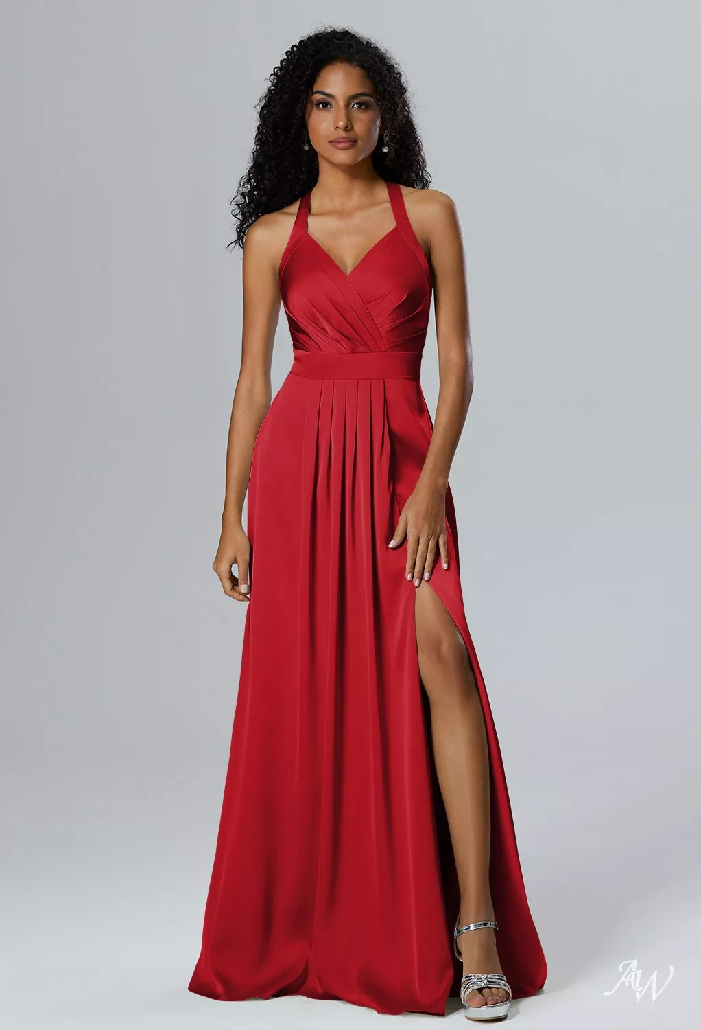 floral tulle halter neck woven maxi dress Mila Halterneck Maxi Dress - Cornflower Blue Floral