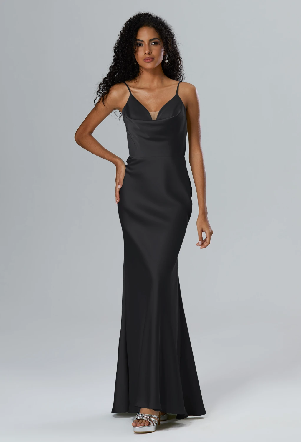 Black Metallic Black Tie Wedding Guest Dresses Page 2 | AW.Bridal
