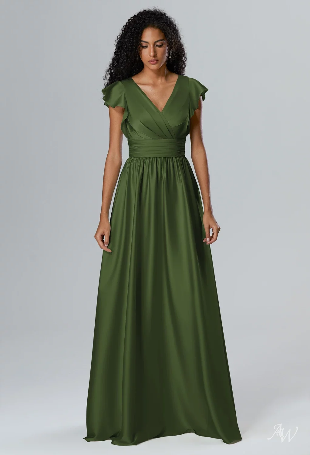 willow green dress Pink Green Ombre Sheath One Shoulder Satin Long Prom Dress Evening Dre –  shinydress main image 1