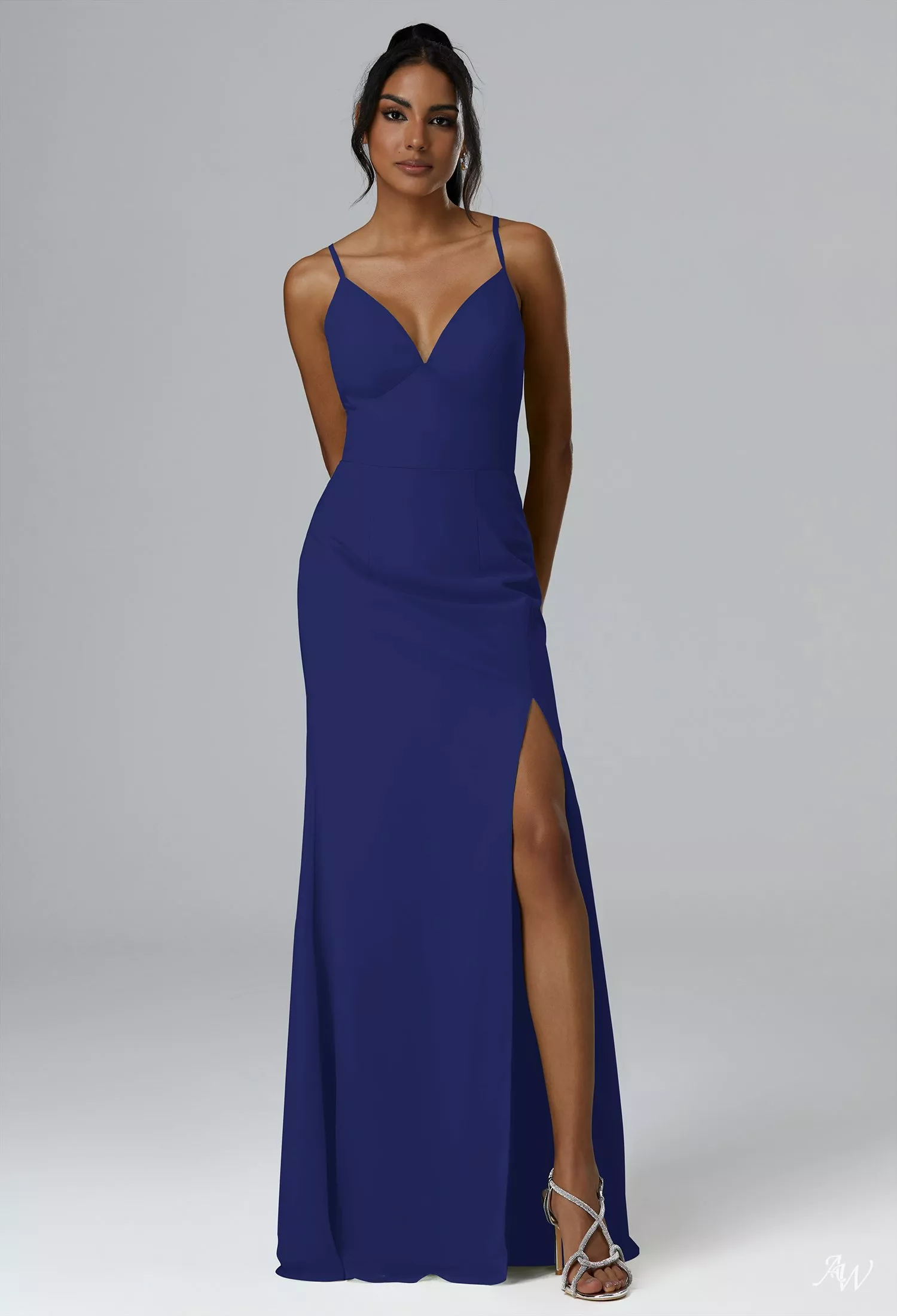 royal blue matron of honor dresses Royal Blue Bridesmaid Dresses Long Pleated Simple Modest Bridesmaid Dresses ARD1142