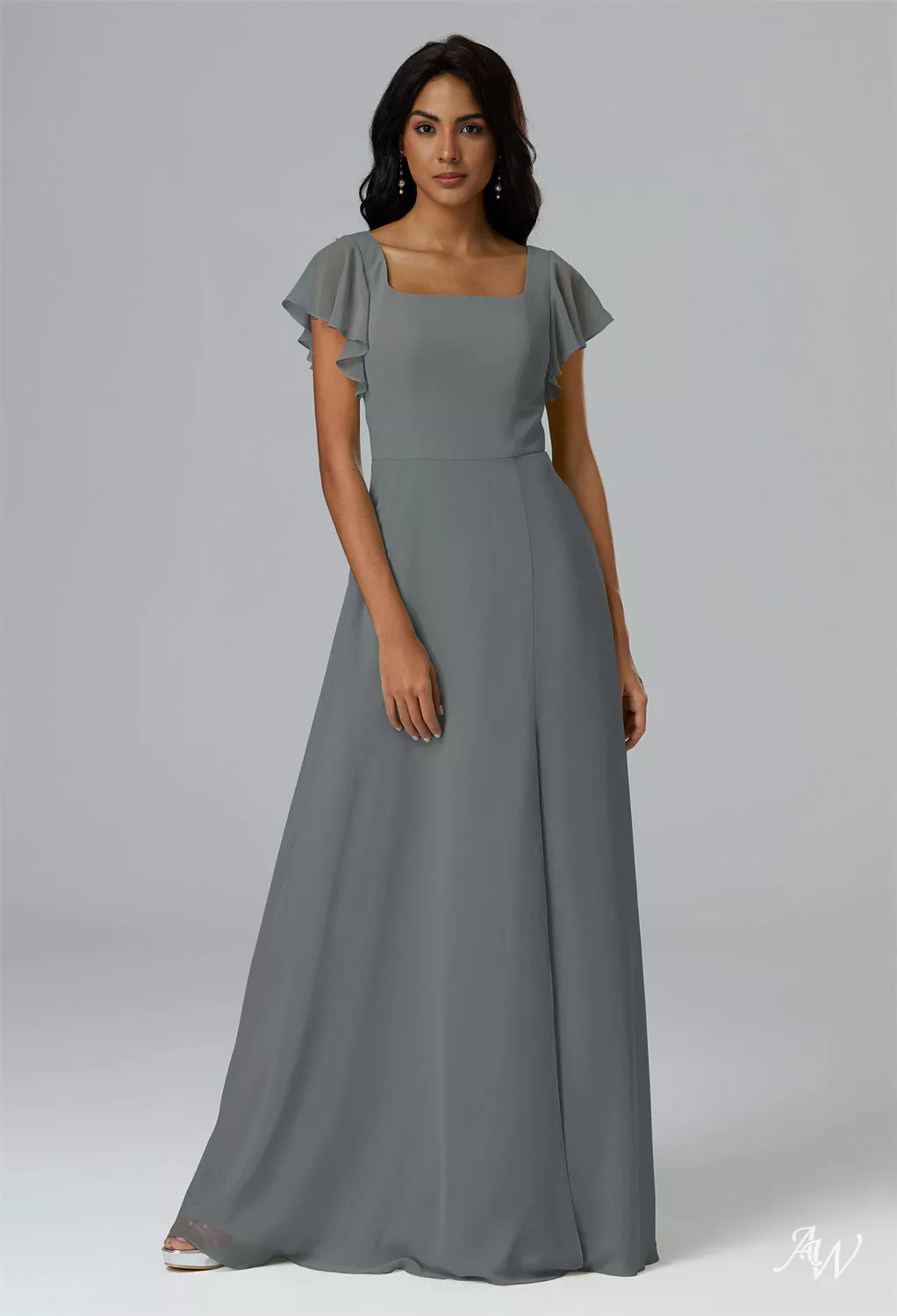 steel grey bridesmaid dress AW.Bridal A-line Square Neckline Floor Length Short Sleeves Long Dresses Gray Size 4 spaghetti straps Christmas in June IN-STORE! 30% off Trashy Diva Clothing Product Questions – Blake Jacket Size:32