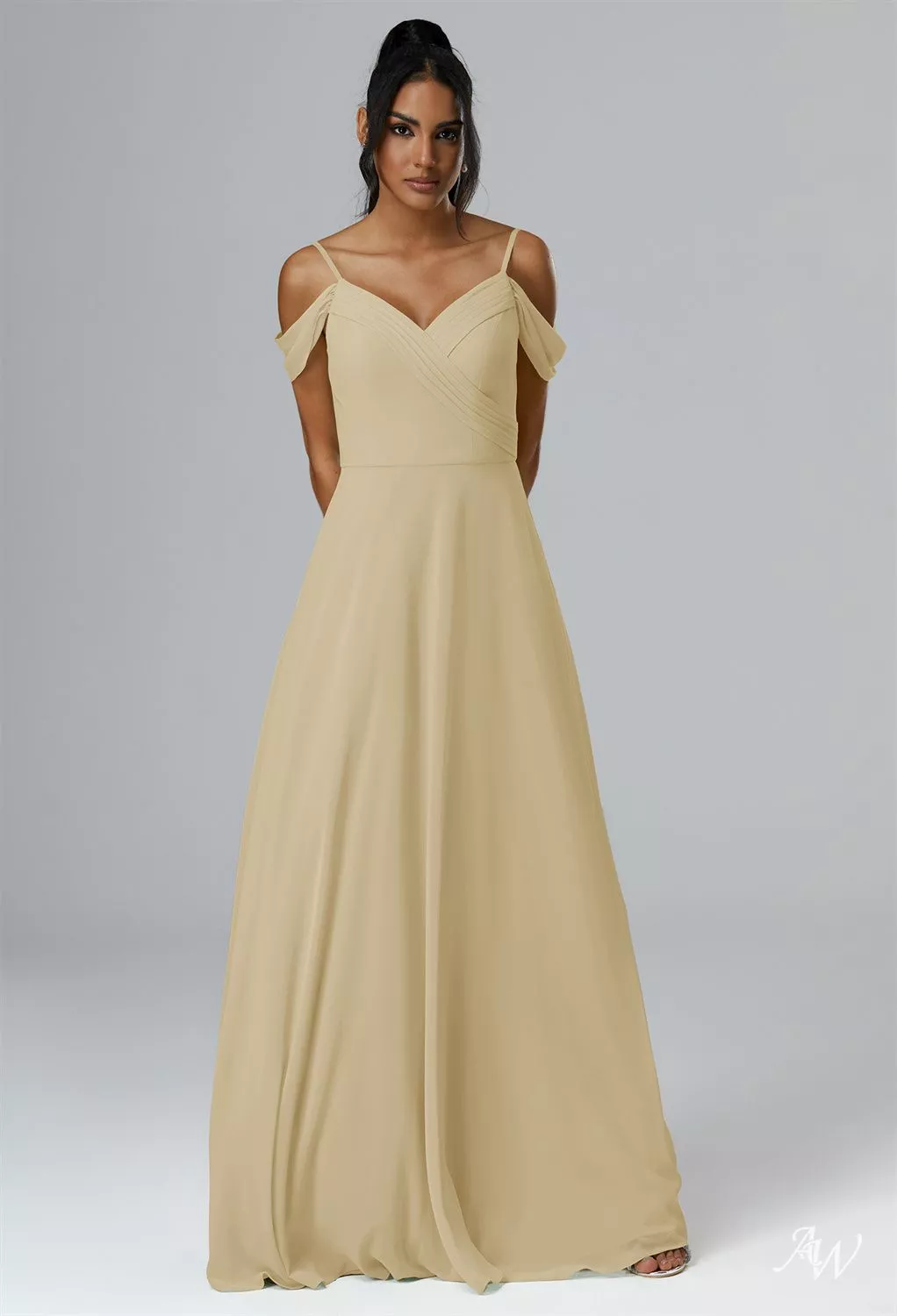 princess polly baby blue dress AW.Bridal A-Line V-Neck Floor Length Off The Shoulder Spaghetti Straps Long Bridesmaid Dresses Dress Champagne Size 18