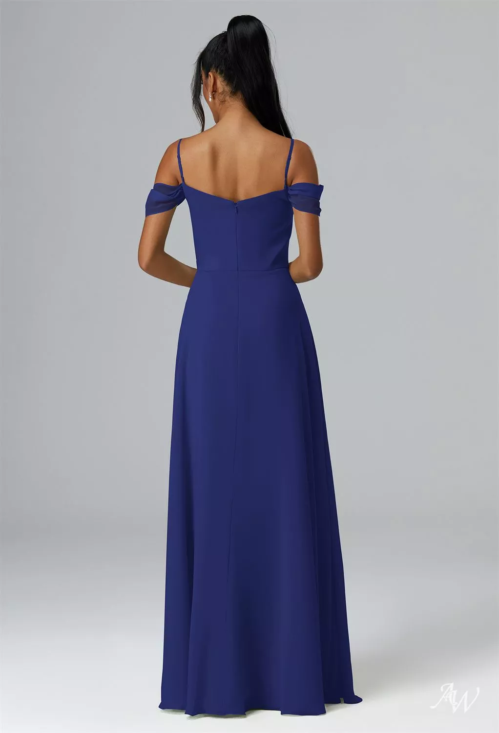 adrianna papell champagne dress One Shoulder Floral Vine Beaded High Low Gown In Light The sheer mesh overlay rtw 2026 08 fall 1 Black and Gold Semi-formal Color:Brown / Red Stripe