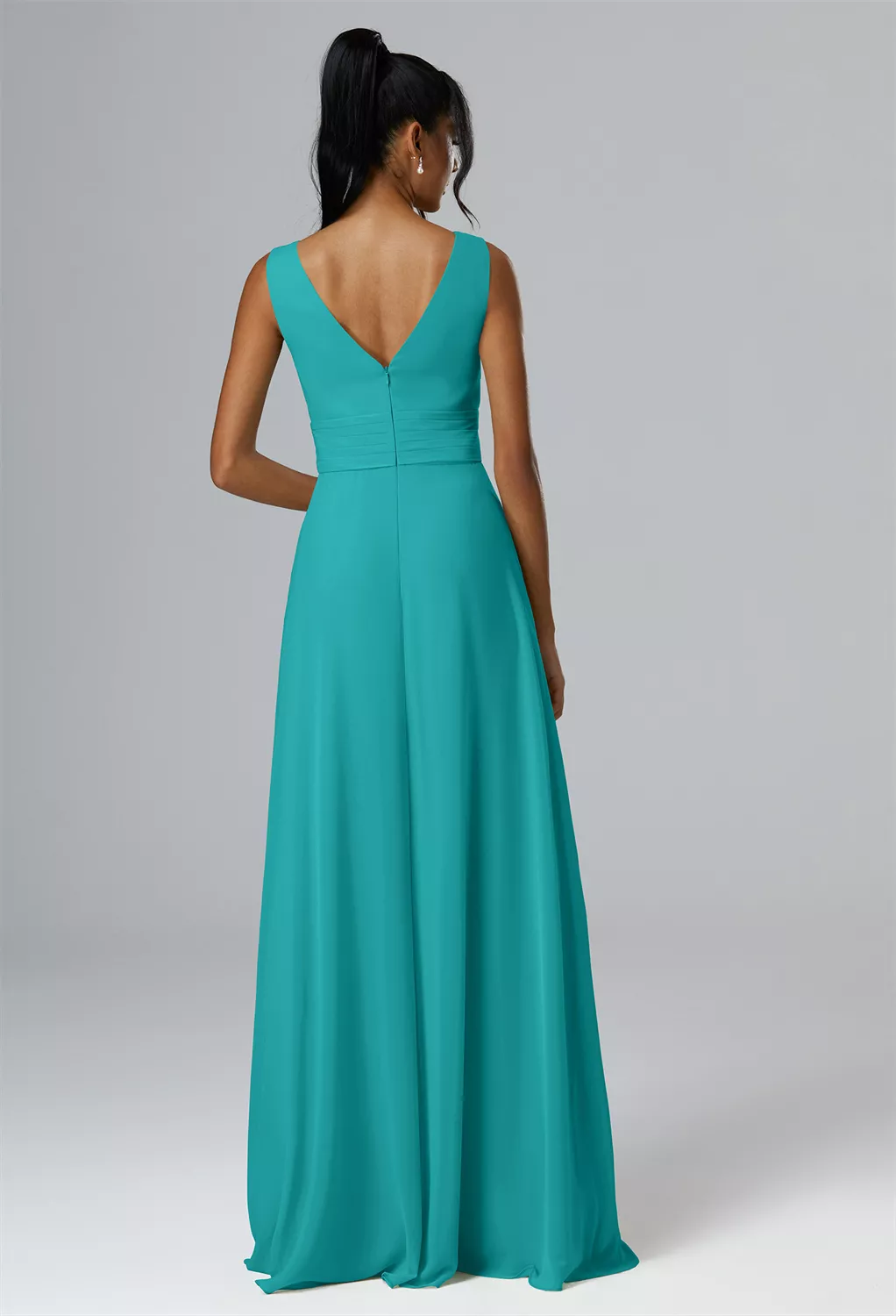 Turquoise Long Bridesmaid Dresses | AW.Bridal