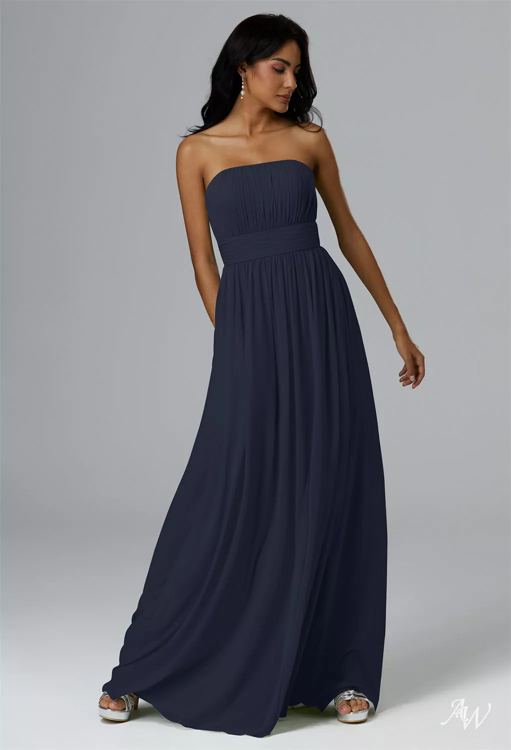 AW Thalia Dark Navy Bridesmaid Dresses | AW.Bridal