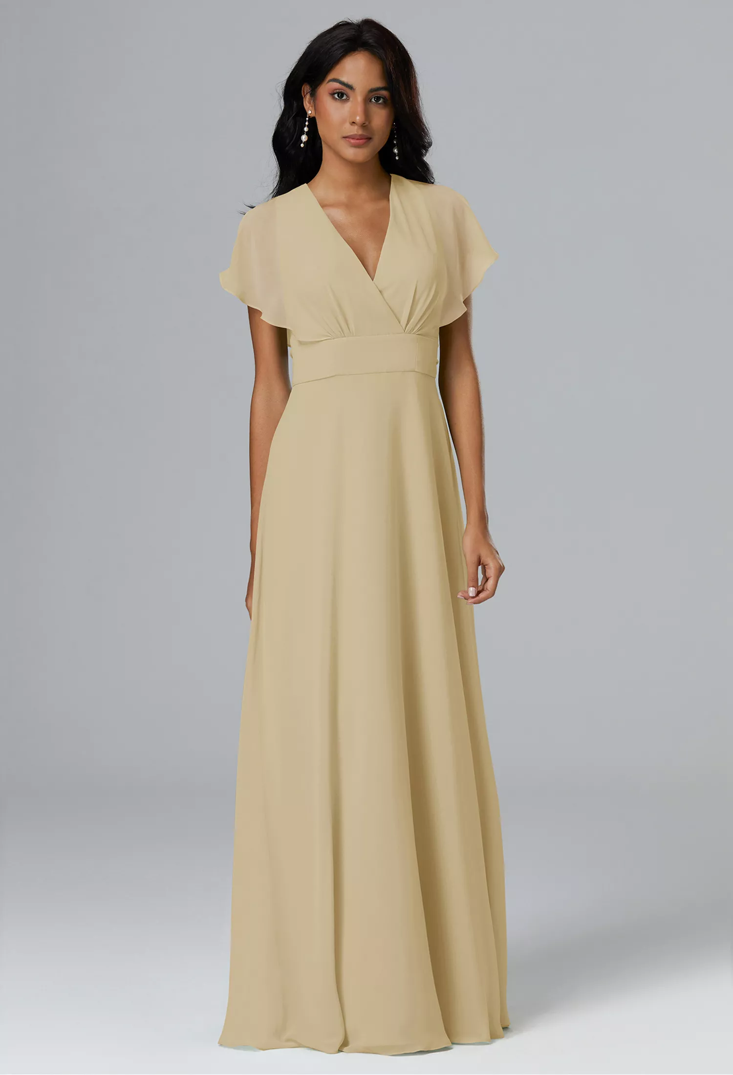 Champagne, Nude Bridesmaid Dresses | AW.Bridal