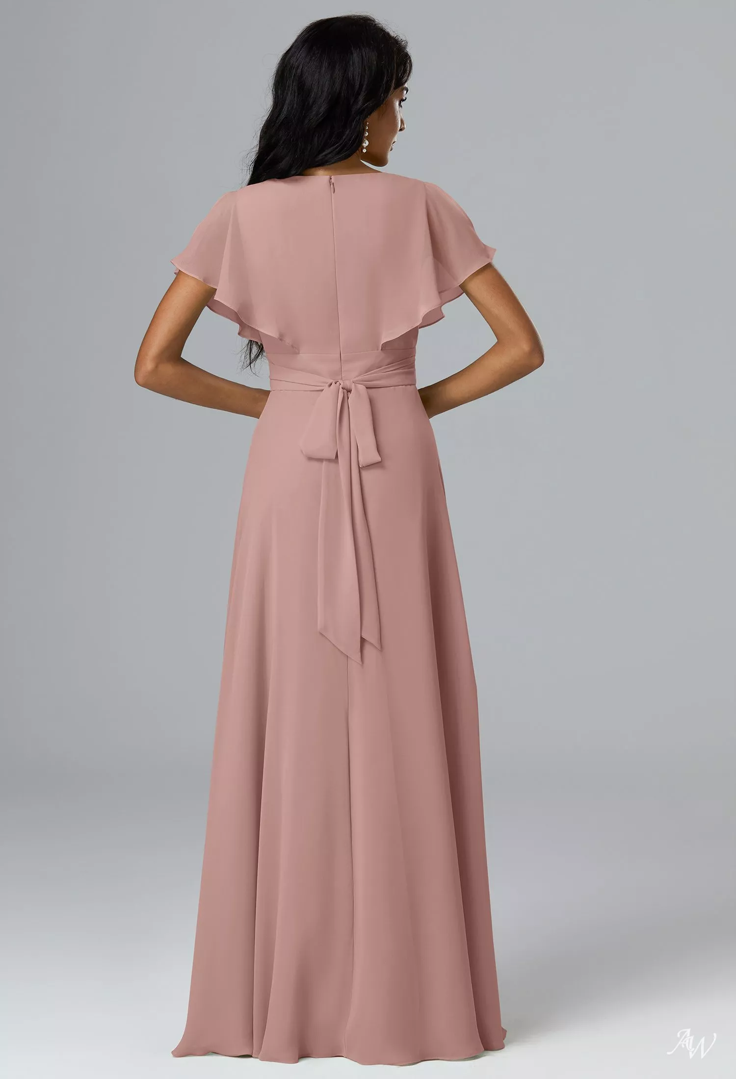 sachin and babi light blue dress Women's All The Right Reasons Dusty Pink Satin Lace Trim Maxi Dress | Size: L main image 0