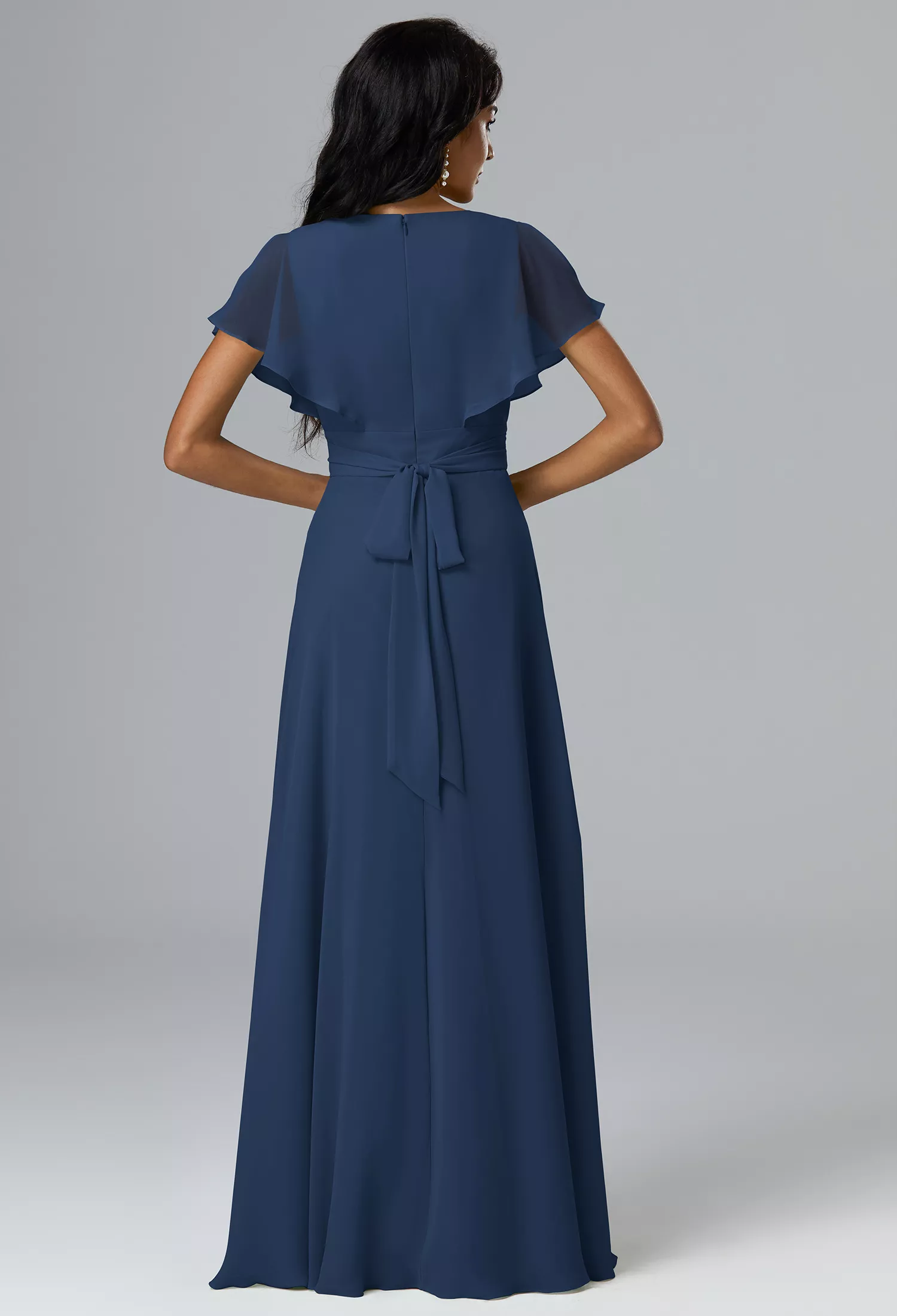 bridesmaid dresses empire waist chiffon Off the Shoulder Bridesmaid Dresses,Chiffon Bridesmaid Dress,Empire Waist Bridesmaid Dress,BD00251, US8 / Dark Navy
