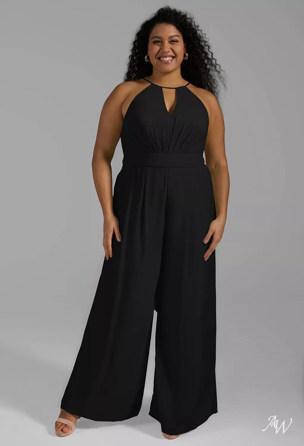 black chiffon bridesmaid dresses plus size Cold Shoulder Plus Size Wholesale Chiffon Bridesmaid Dress main image 1