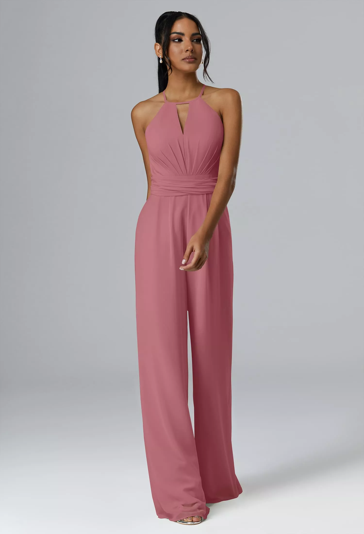 Rose Pink Plus Size Wedding Guest Dresses | AW.Bridal