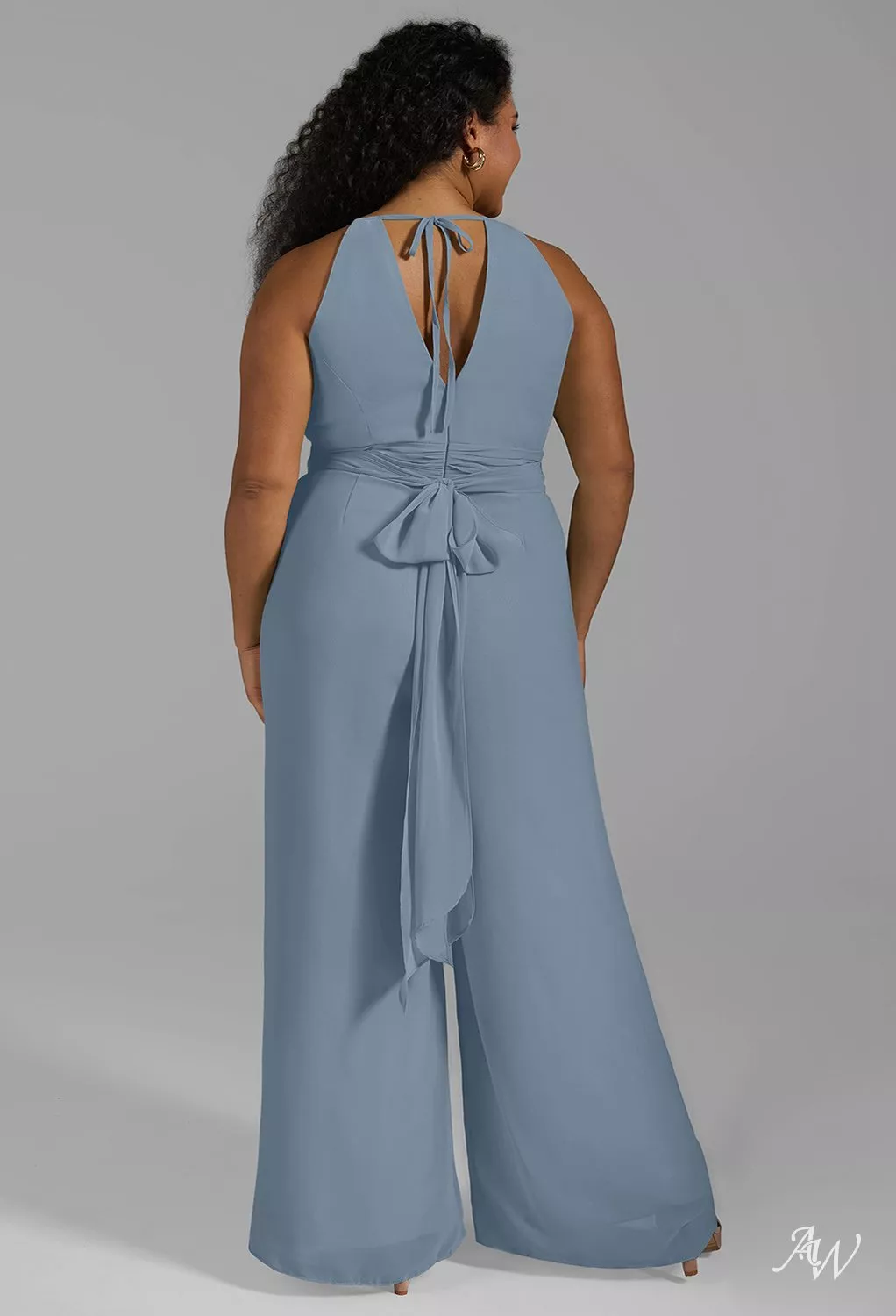 light blue bridesmaid dresses plus size pale blue dress plus size Plus Size Deep V Neck Ruffles Sleeves A Line  Wholesale Bridesmaid Dresses-parroquiadesanalbertomagno.com