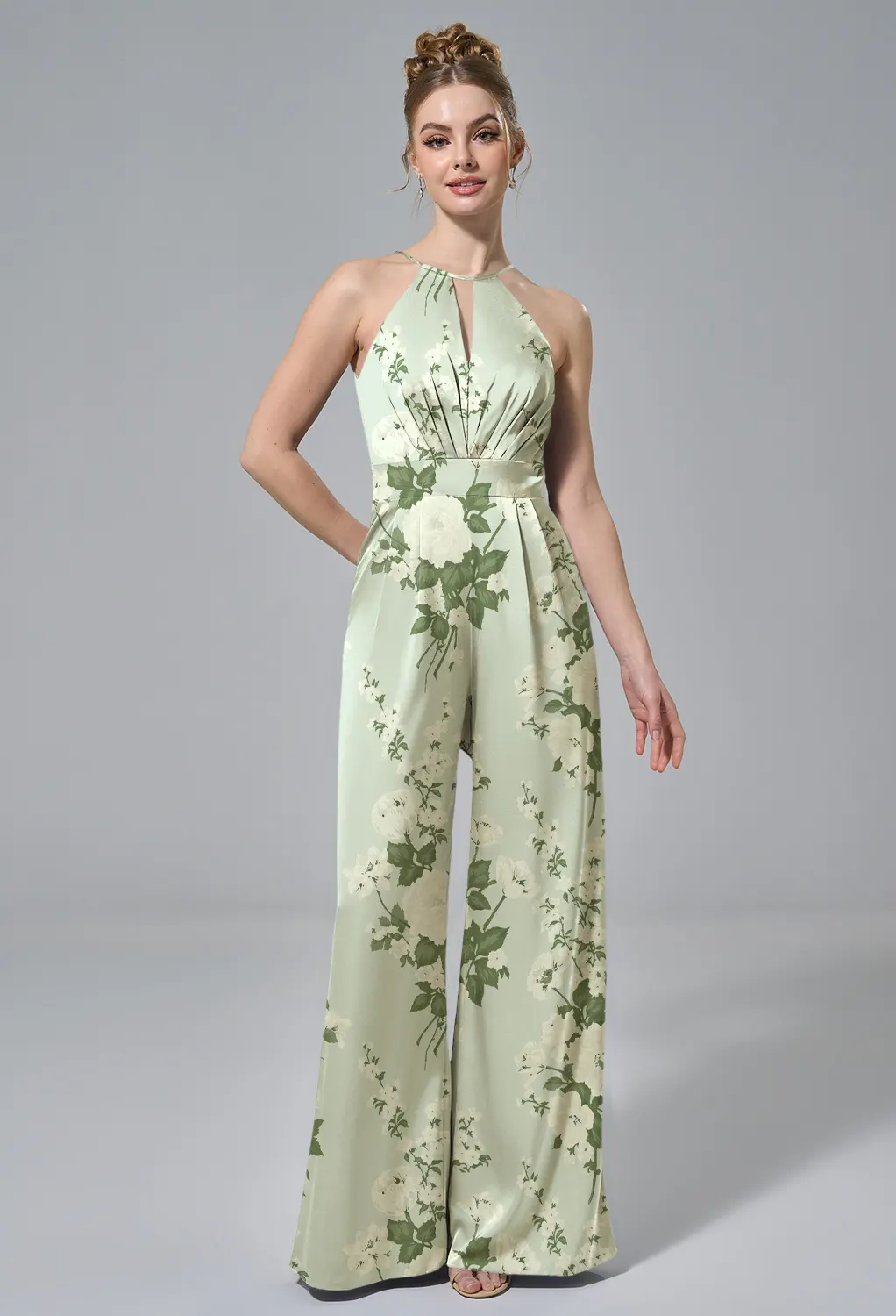 slim fit dress slacks Cutout Frilly Maxi Dress