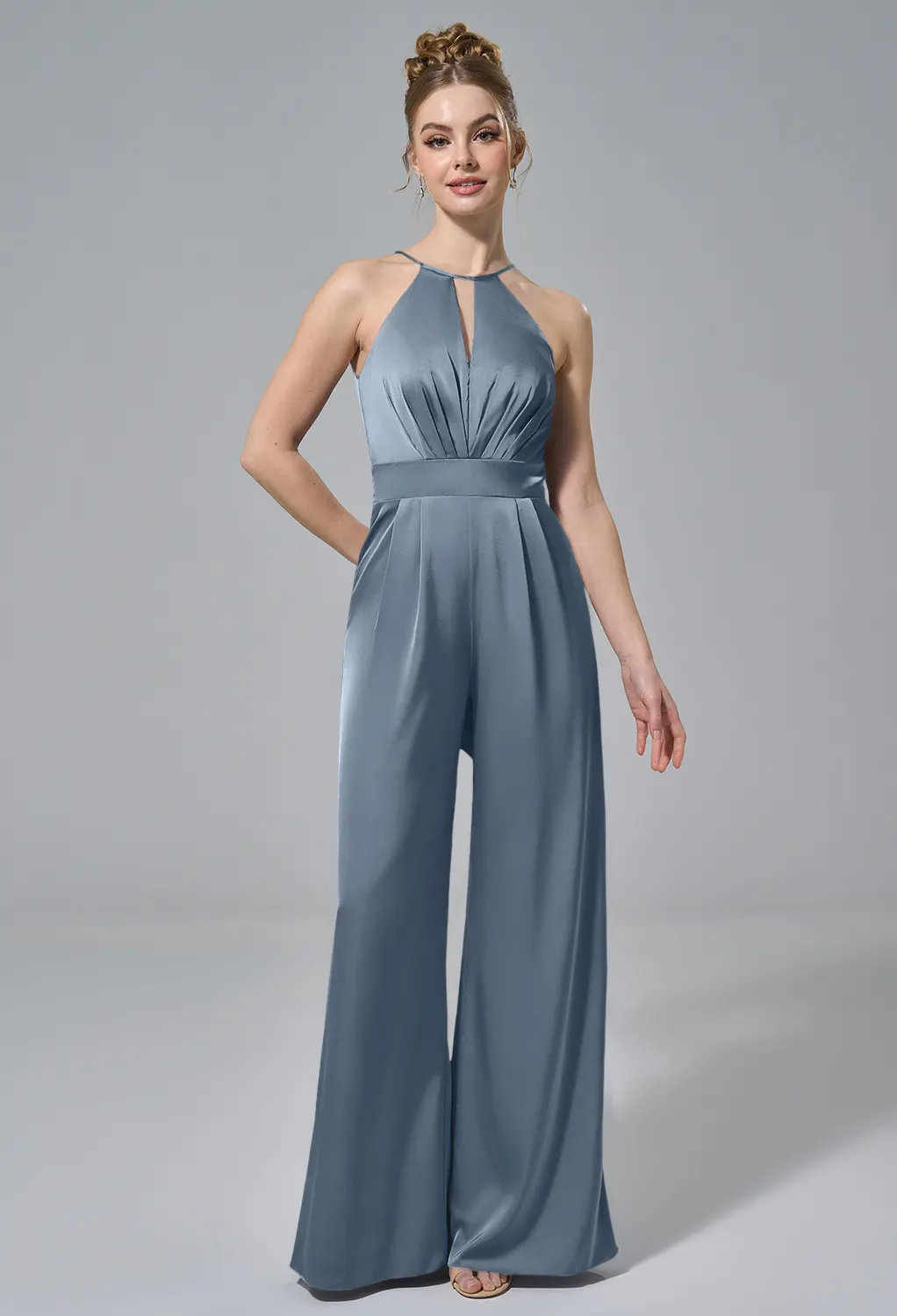 Slate Gray Plus Size Wedding Guest Dresses