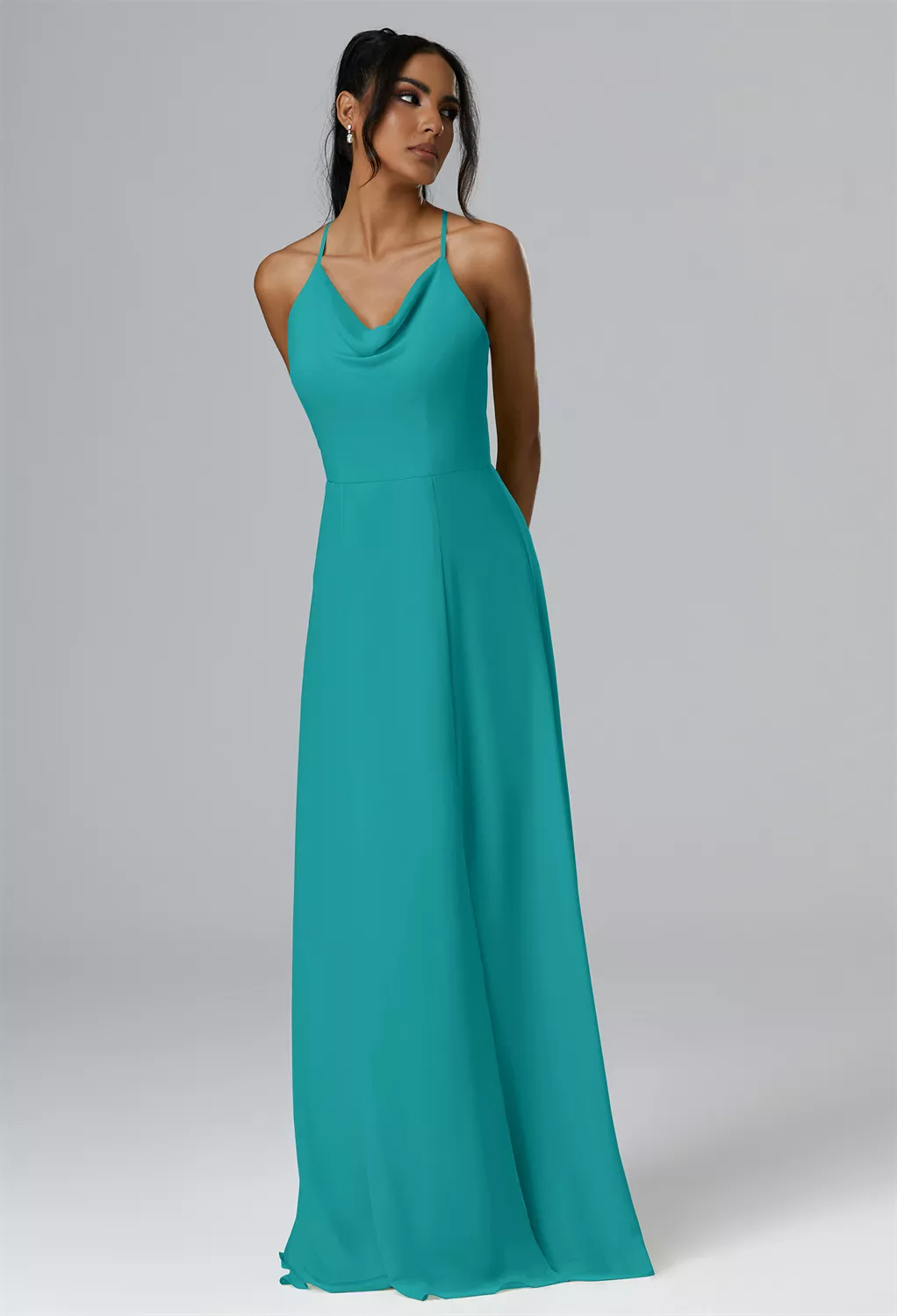 batwing bridesmaid dress Blue Bridesmaid Dresses – Ms. Grace main image 1