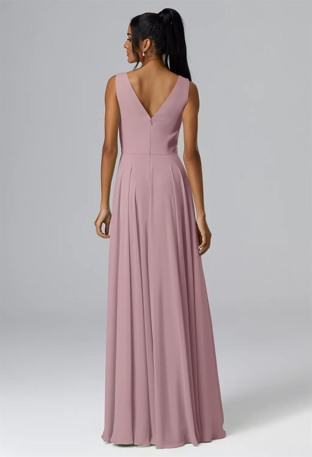 rockabilly style bridesmaid dresses Mauve Bridesmaid Dresses Convertible – Lisposa main image 1