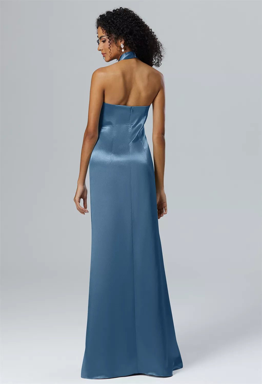 mediterranean blue bridesmaid dresses Junior Bridesmaid JR556