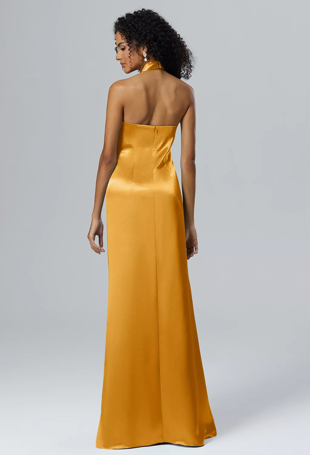 knee length dresses for ladies Cassiopeia Open Back String Tie Maxi Dress Mango– Selfie Leslie main image 1