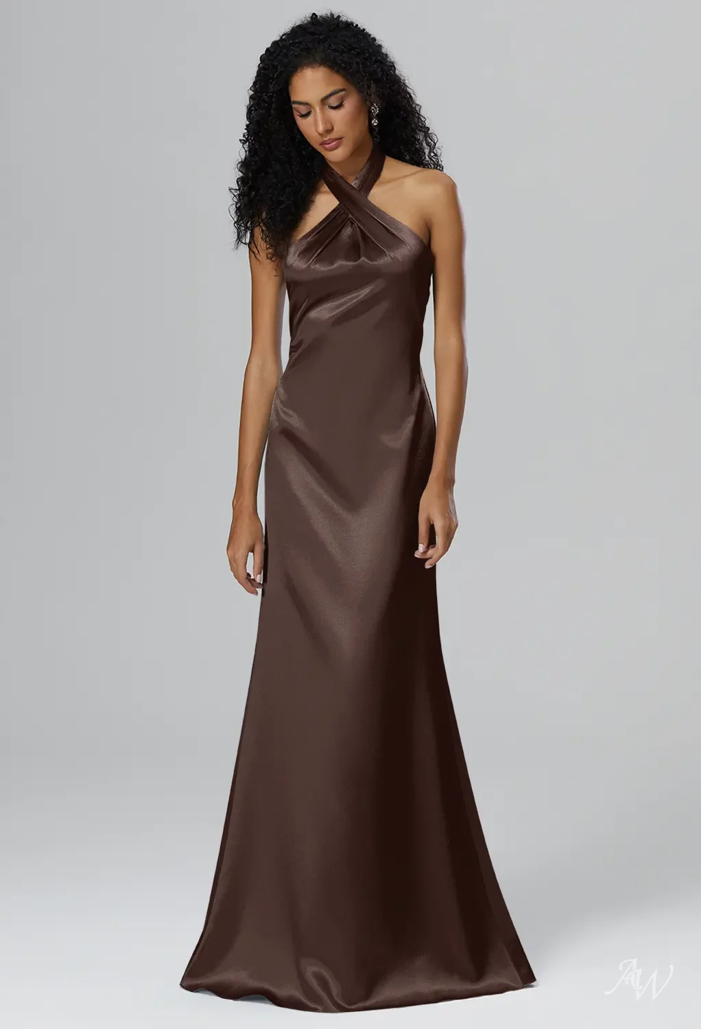 Wedding Reception Serena Van Der Woodsen Bridesmaid Dress Mermaid Halter  Neckline Floor Length Sleeveless Crystal Satin