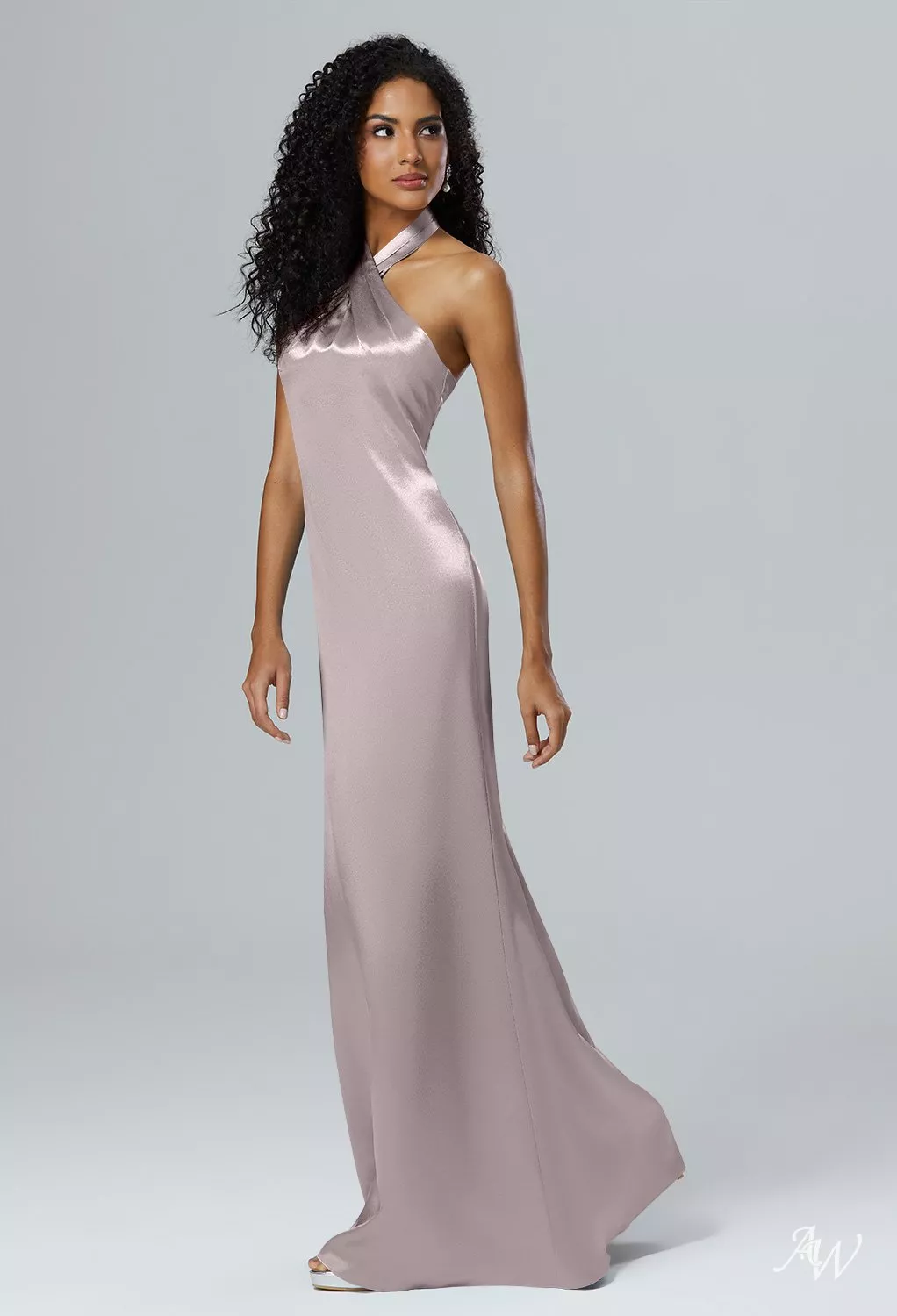 taupe silk bridesmaid dresses Taupe Bridesmaid Dress Shiny Satin Size 0X