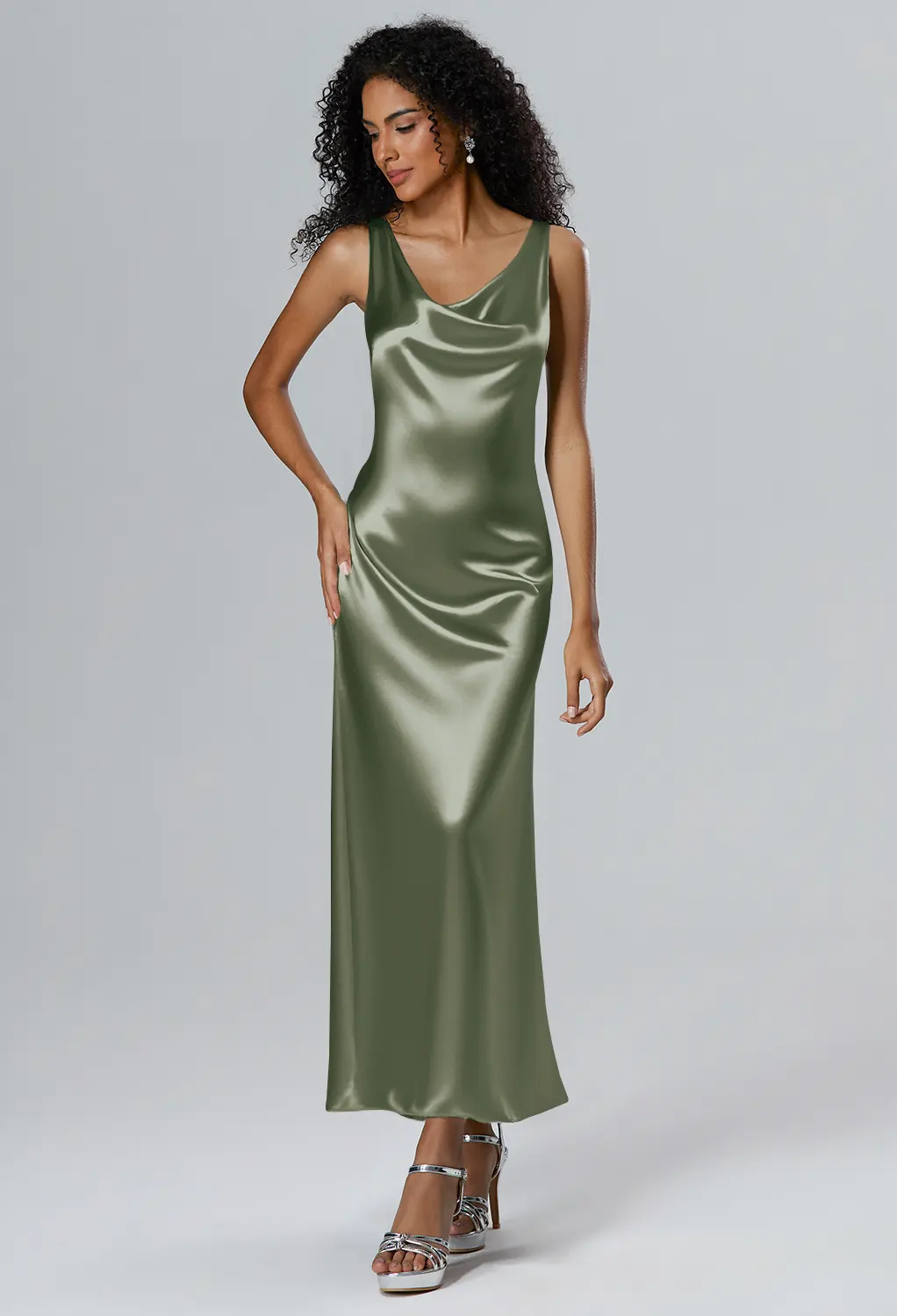 green emerald velvet dress WEDTREND Women White Graduation Dress Cowl Neck Satin Short Cocktail Dress   Wedtrend UK