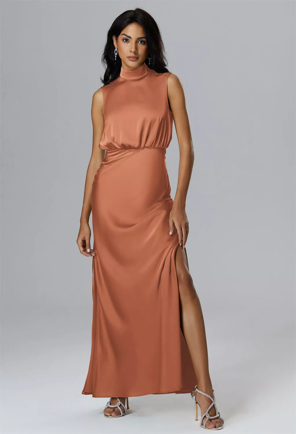 Raw Sienna Long Bridesmaid Dresses | AW.Bridal