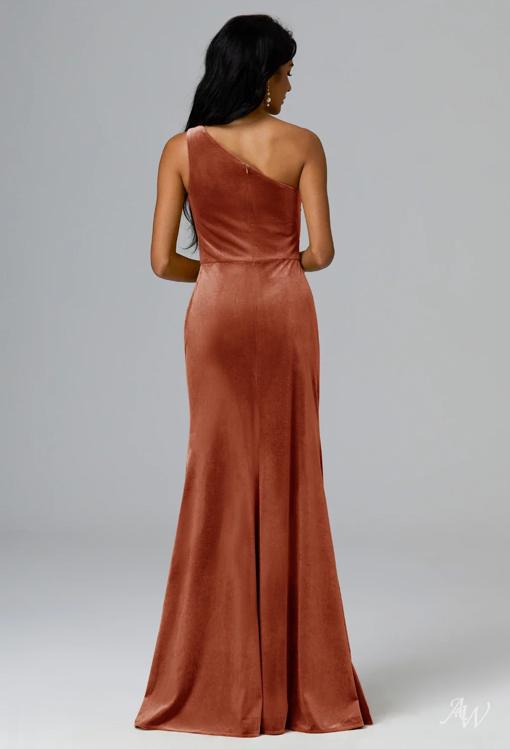 blue dress for baby girl Orange Bridesmaid Dresses,Modern Bridesmaid Dress,Chiffon Bridesmaid D main image 1