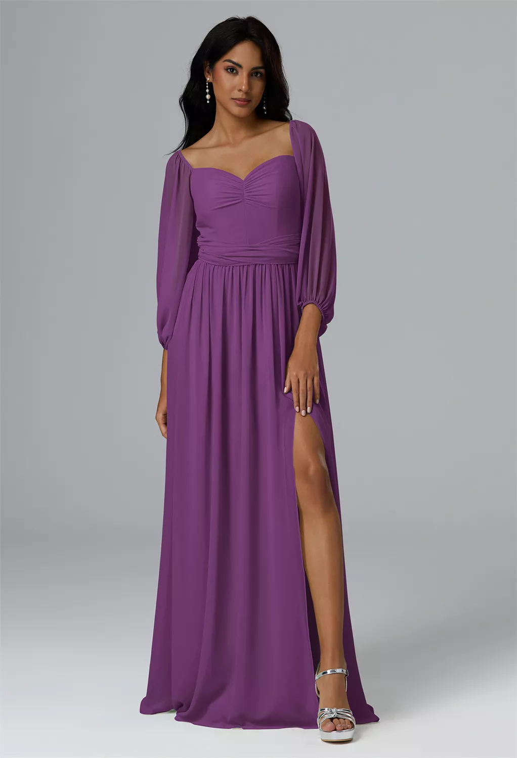maid of honor bridesmaid dresses La Femme 33025 Prom Dress - Lavender main image 1