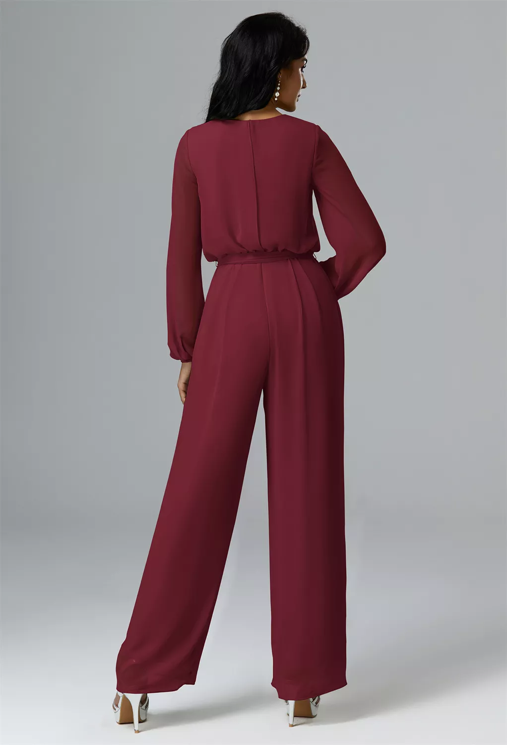 AW Roxanne Burgundy  Wedding Guest Dresses