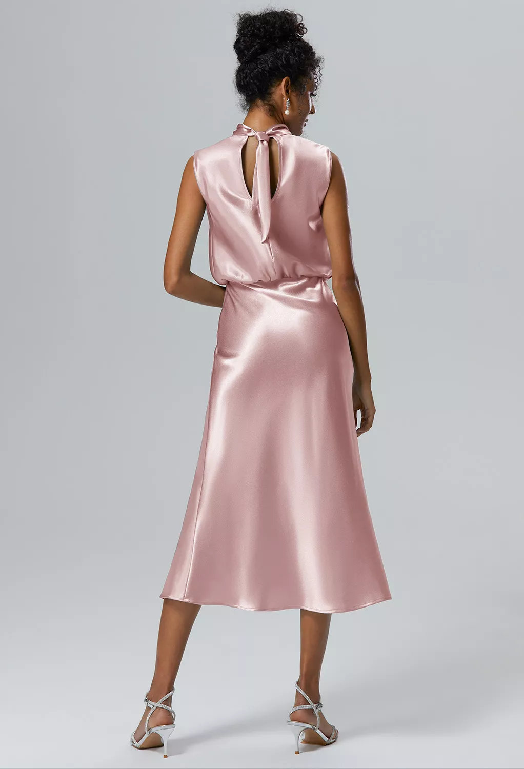 butter yellow satin dress Satin Draped Bridesmaid Dress in Butter - 6